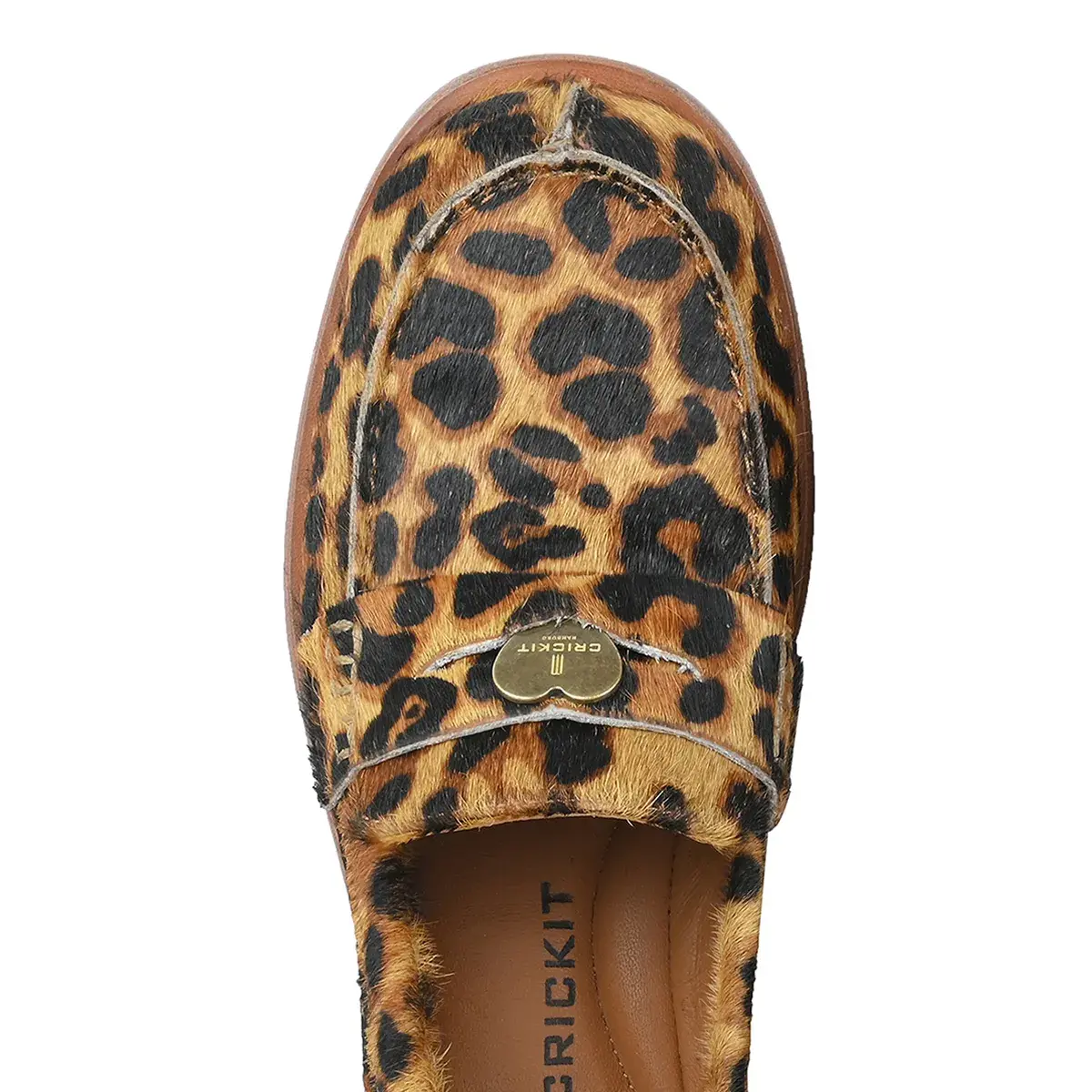 Loafer mit Leopardenmuster und Beschlägen