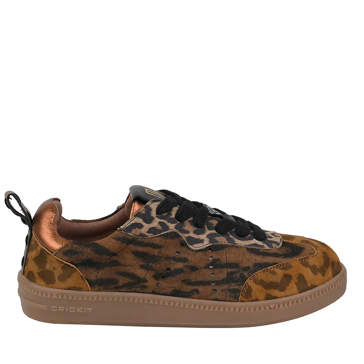 Leopardenmuster Low-Top Mode Sneaker