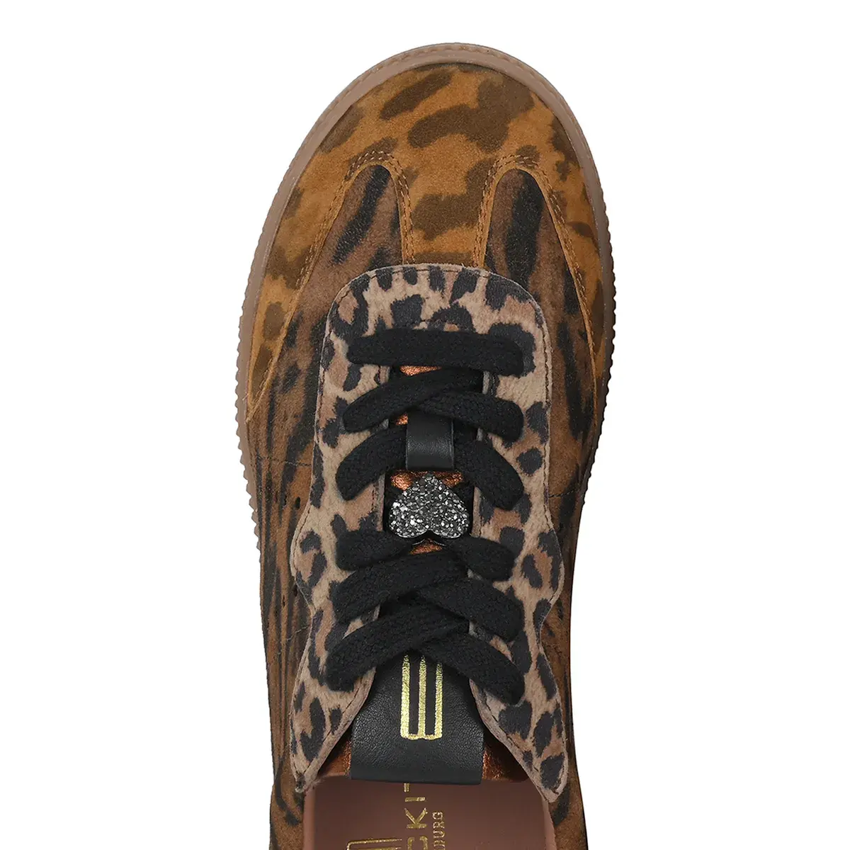 Leopardenmuster Low-Top Mode Sneaker