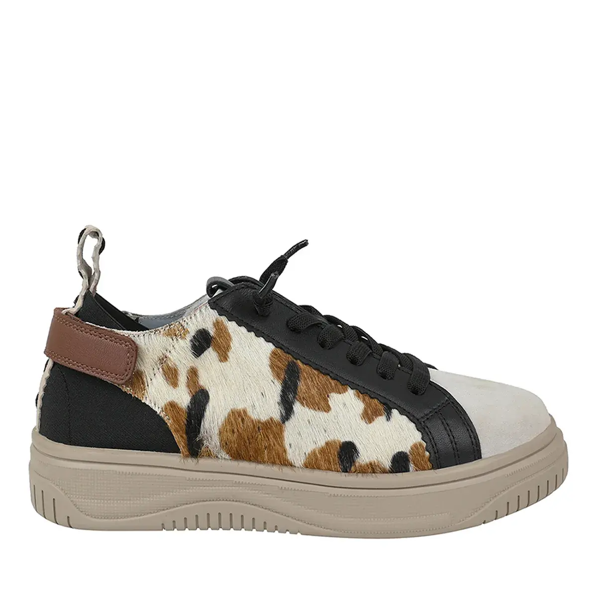 Patchwork Leder Low-Top Sneaker