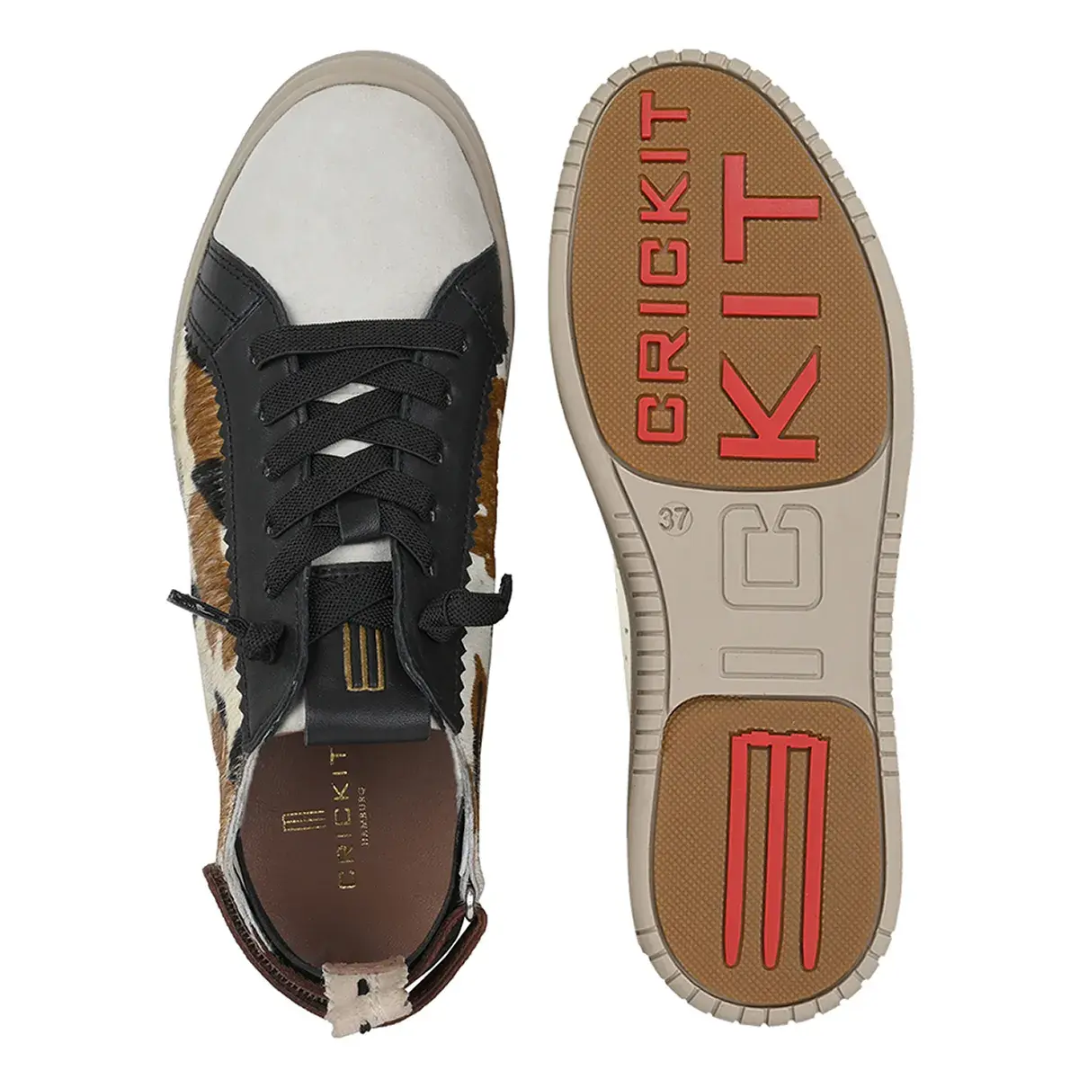 Patchwork Leder Low-Top Sneaker