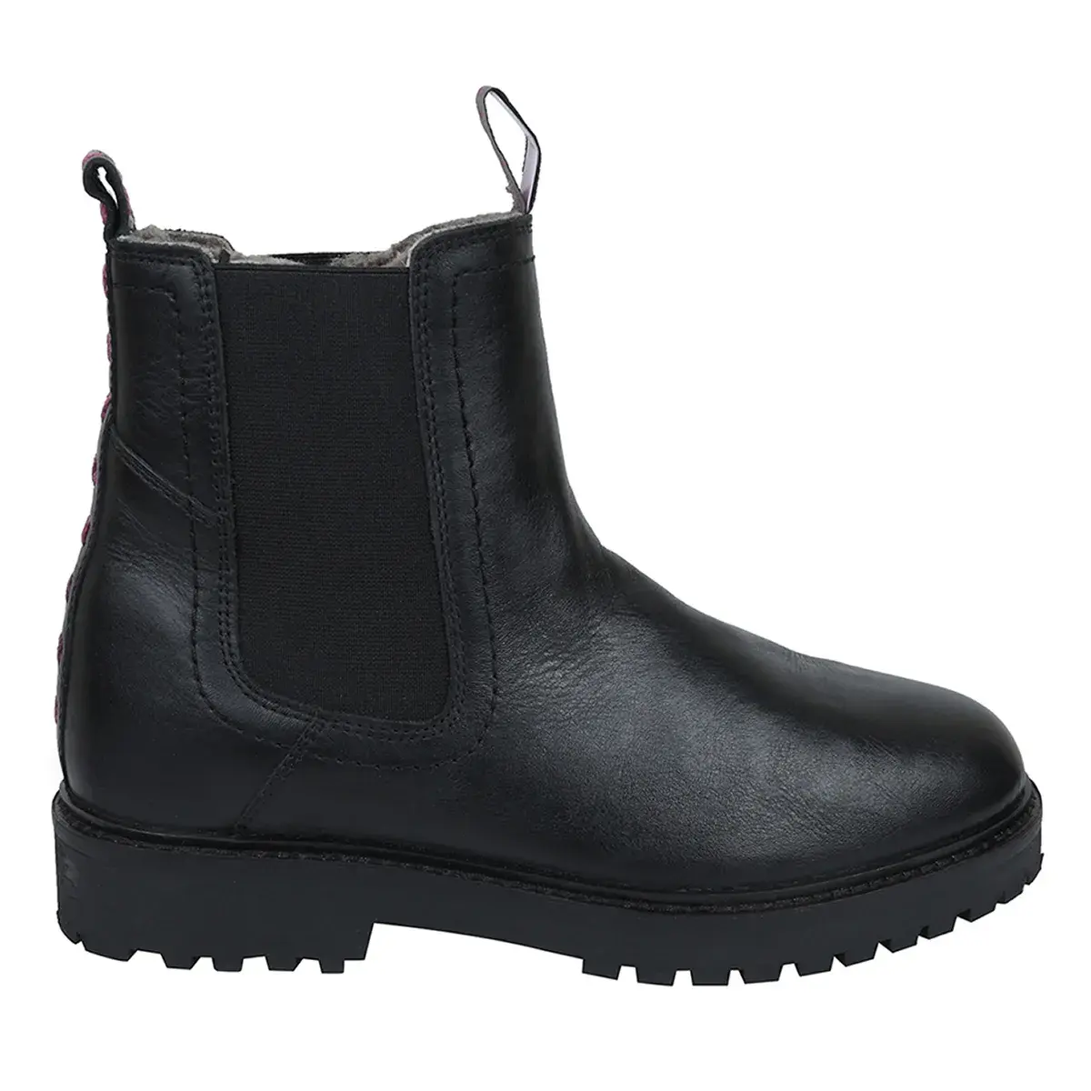 Chelsea Boots aus Leder mit Fellfutter