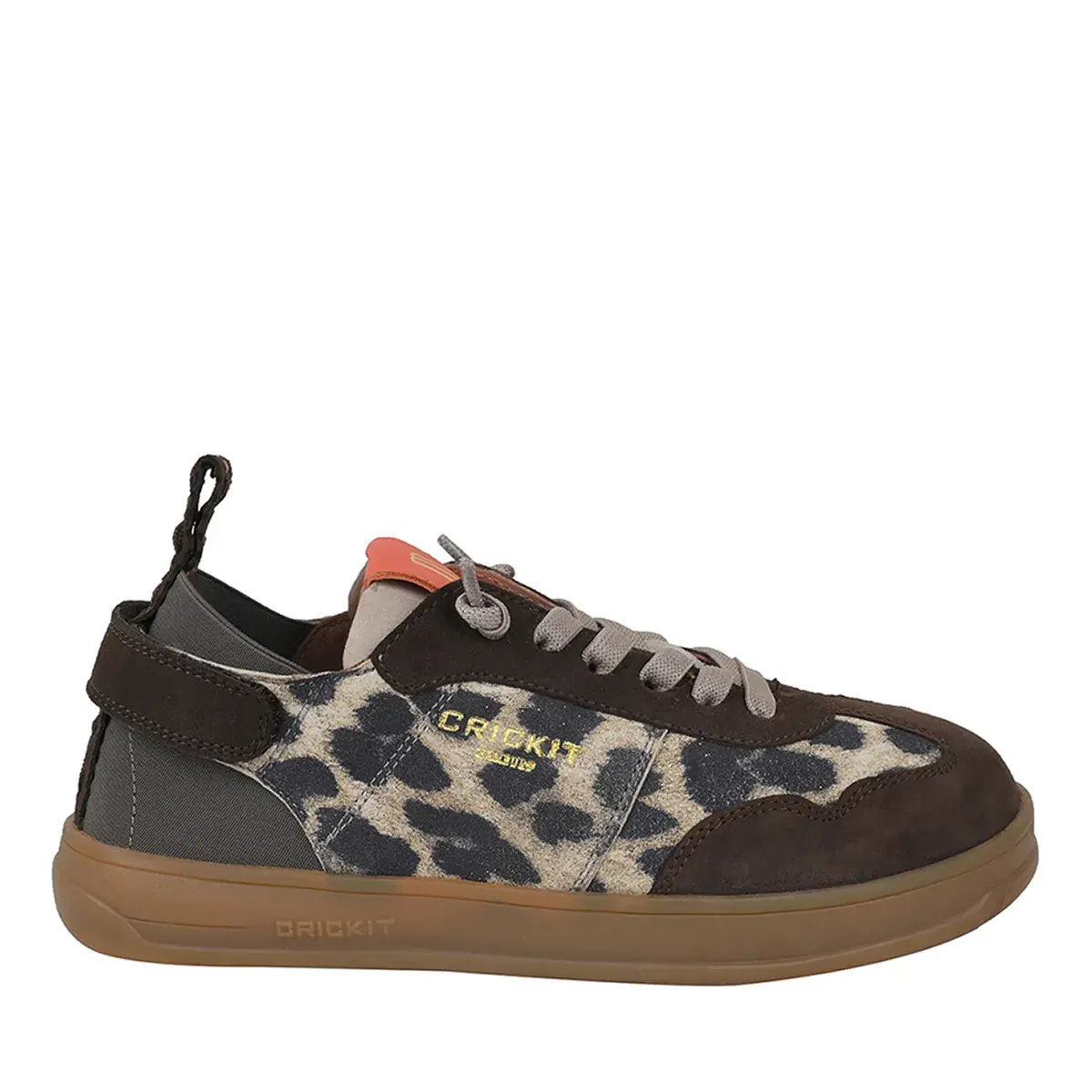 Low-Top Stoffschuhe mit Leopardenmuster