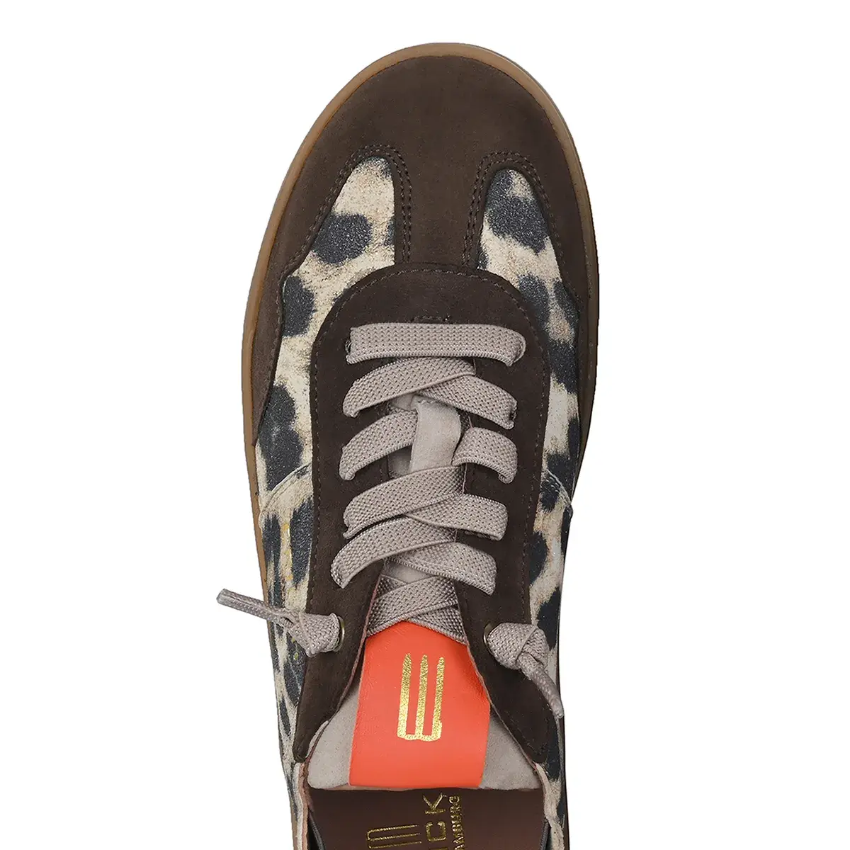 Low-Top Stoffschuhe mit Leopardenmuster