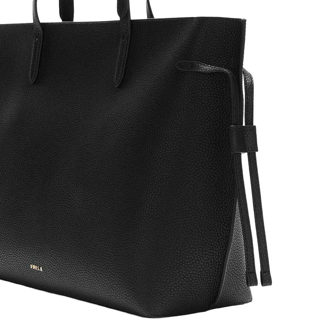 Minimalistische Leder-Tragetasche mit Kordelzug