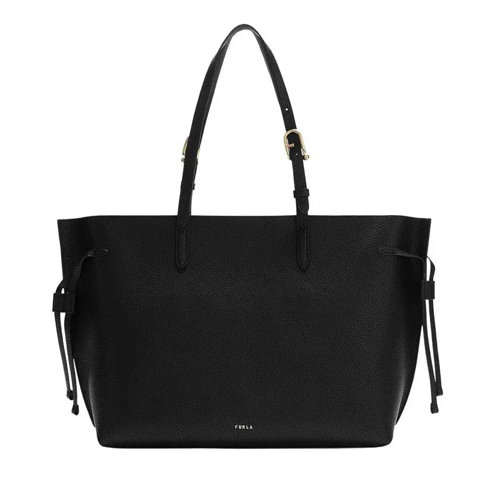 Minimalistische Leder-Tragetasche mit Kordelzug