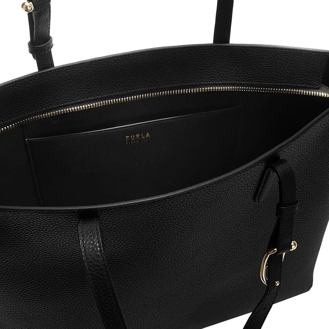 Minimalistische Leder-Tragetasche mit Kordelzug