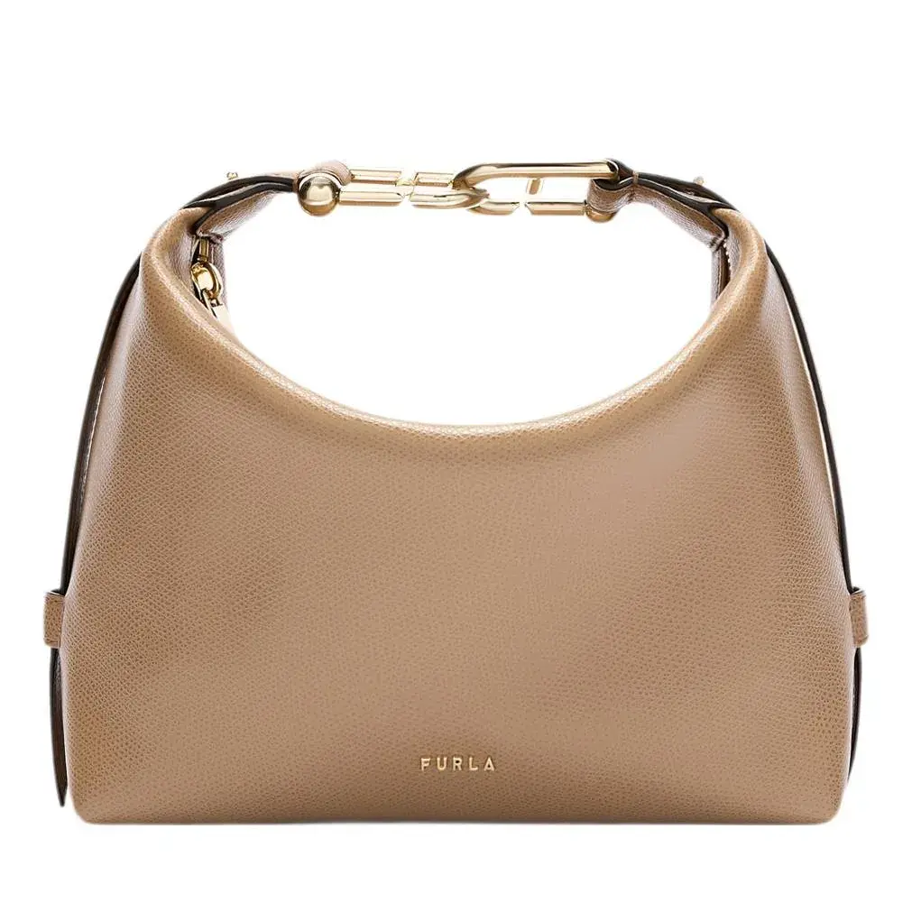 Elegante strukturierte Hobo-Tasche mit Kette