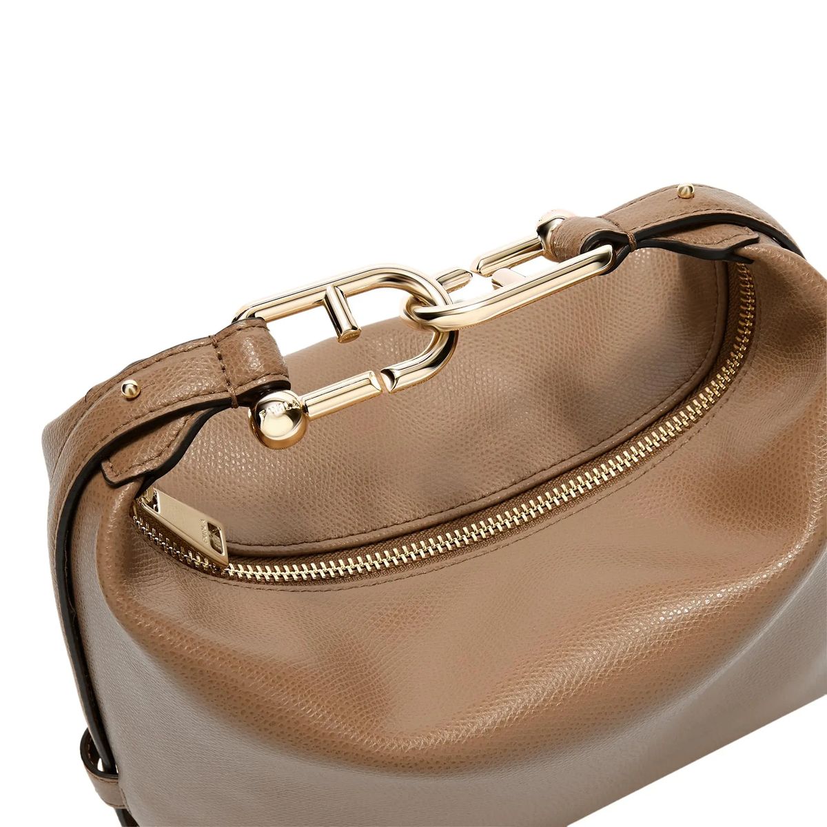 Elegante strukturierte Hobo-Tasche mit Kette