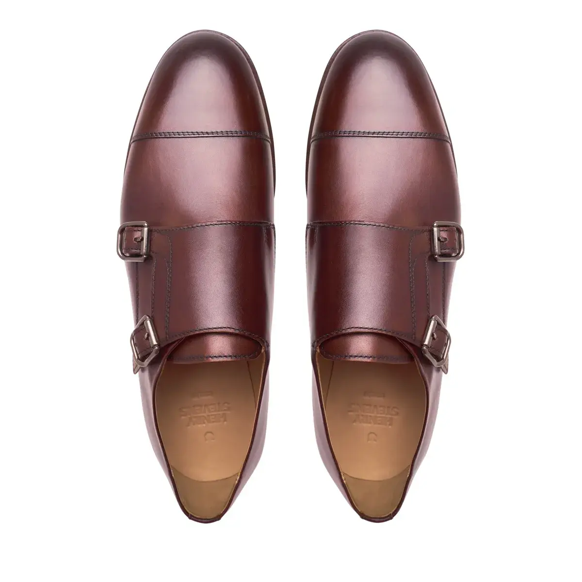 Elegante Doppel-Monk-Strap Schuhe aus Leder