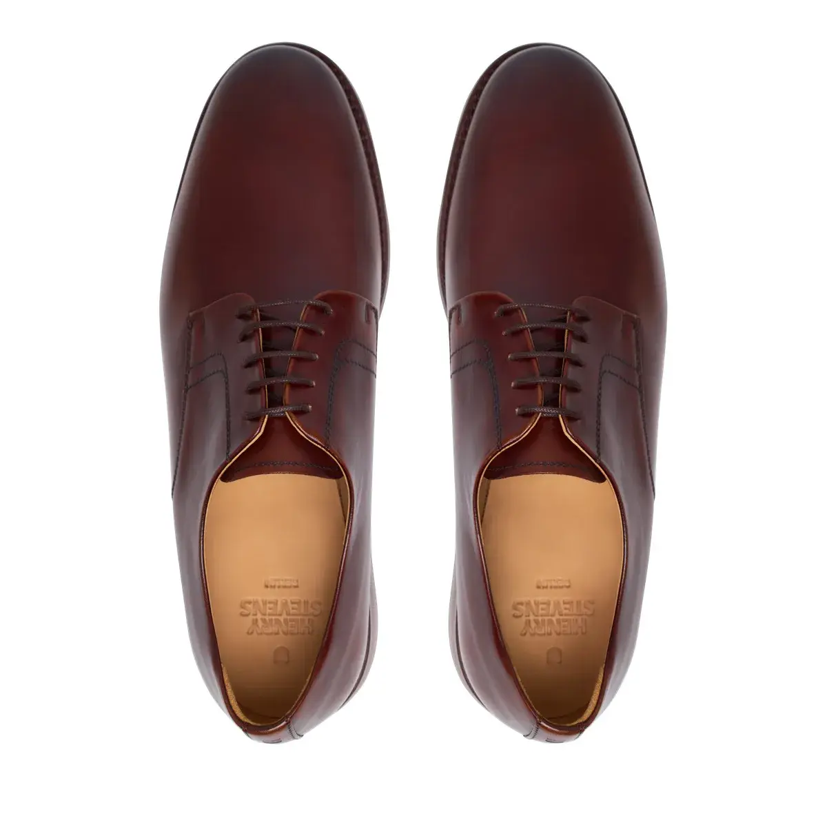 Klassischer Dunkelbrauner Leder Derby Schuh