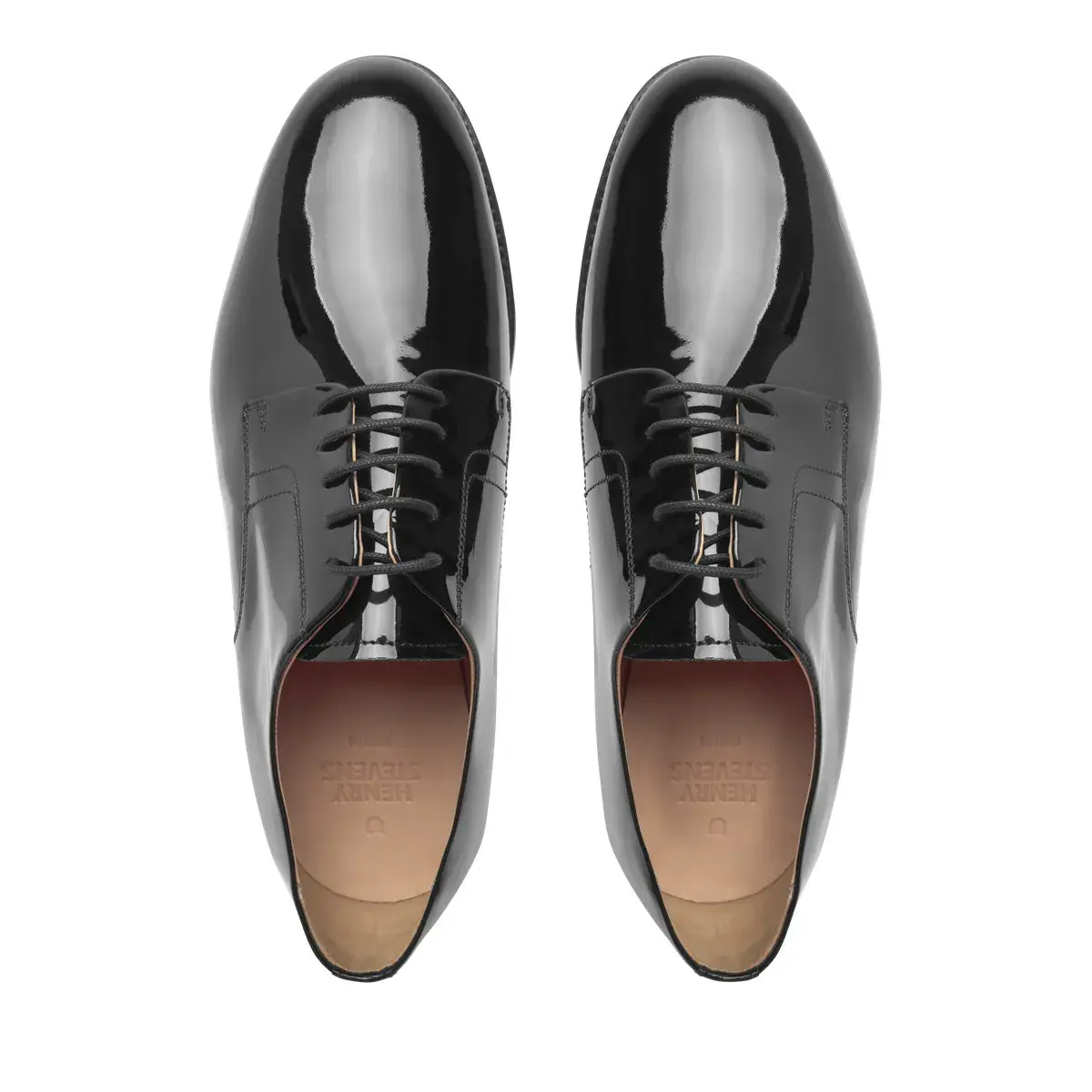 Klassische Oxford-Schnürschuhe aus Lackleder