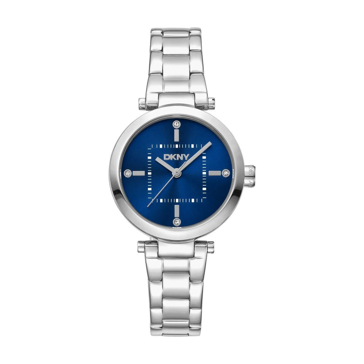 Silberne Edelstahl Quarz Uhr