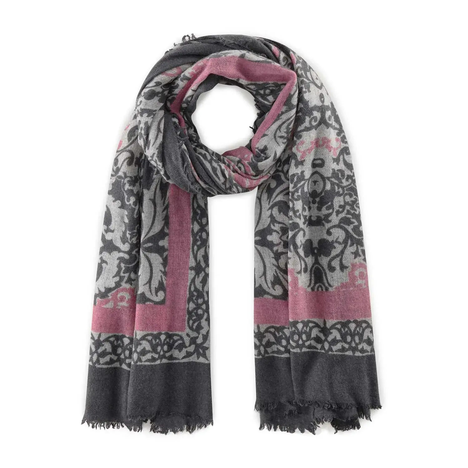 Schal mit Paisley-Muster und Kaschmir-Mischung
