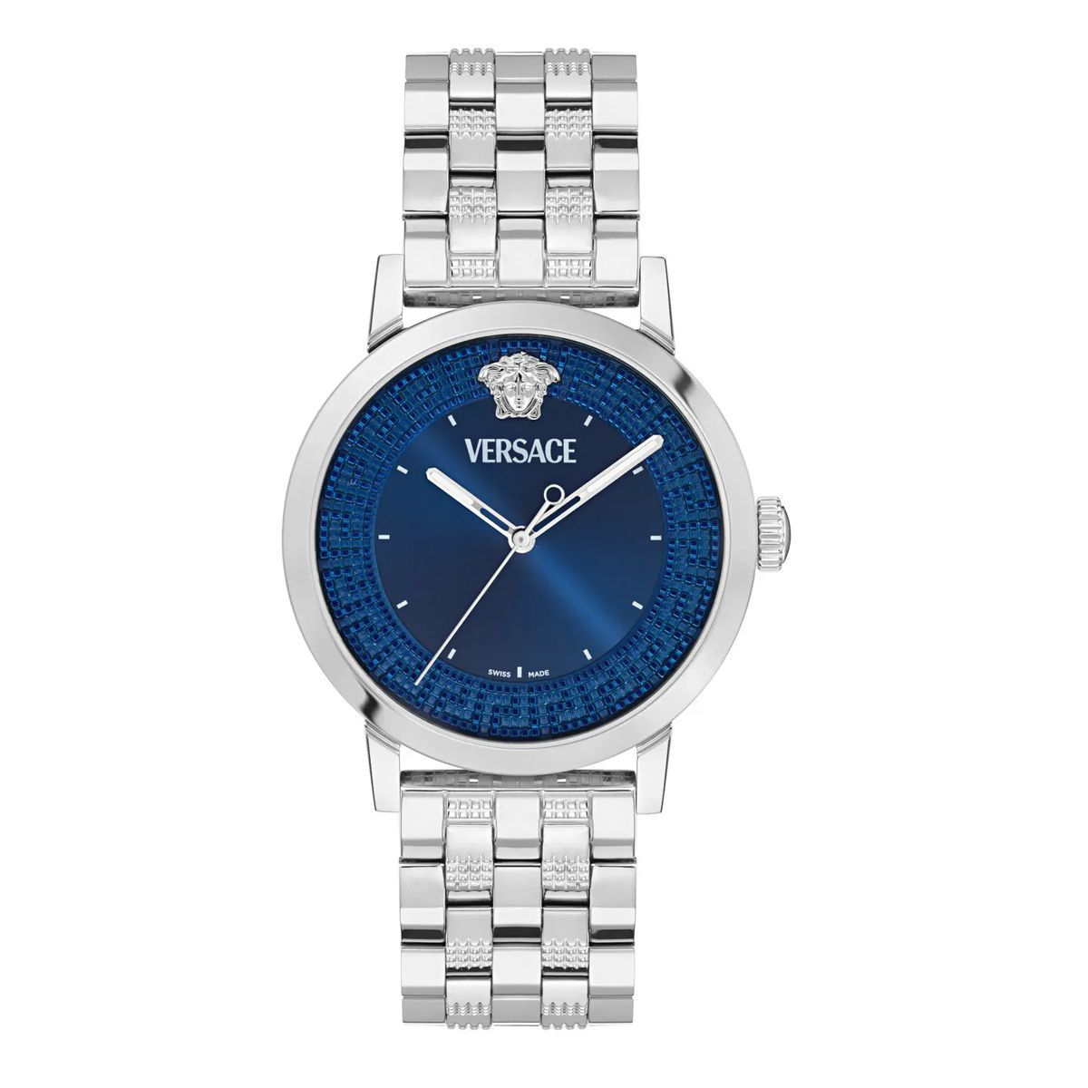 Silberne Versace Albireo Quarz Analoguhr