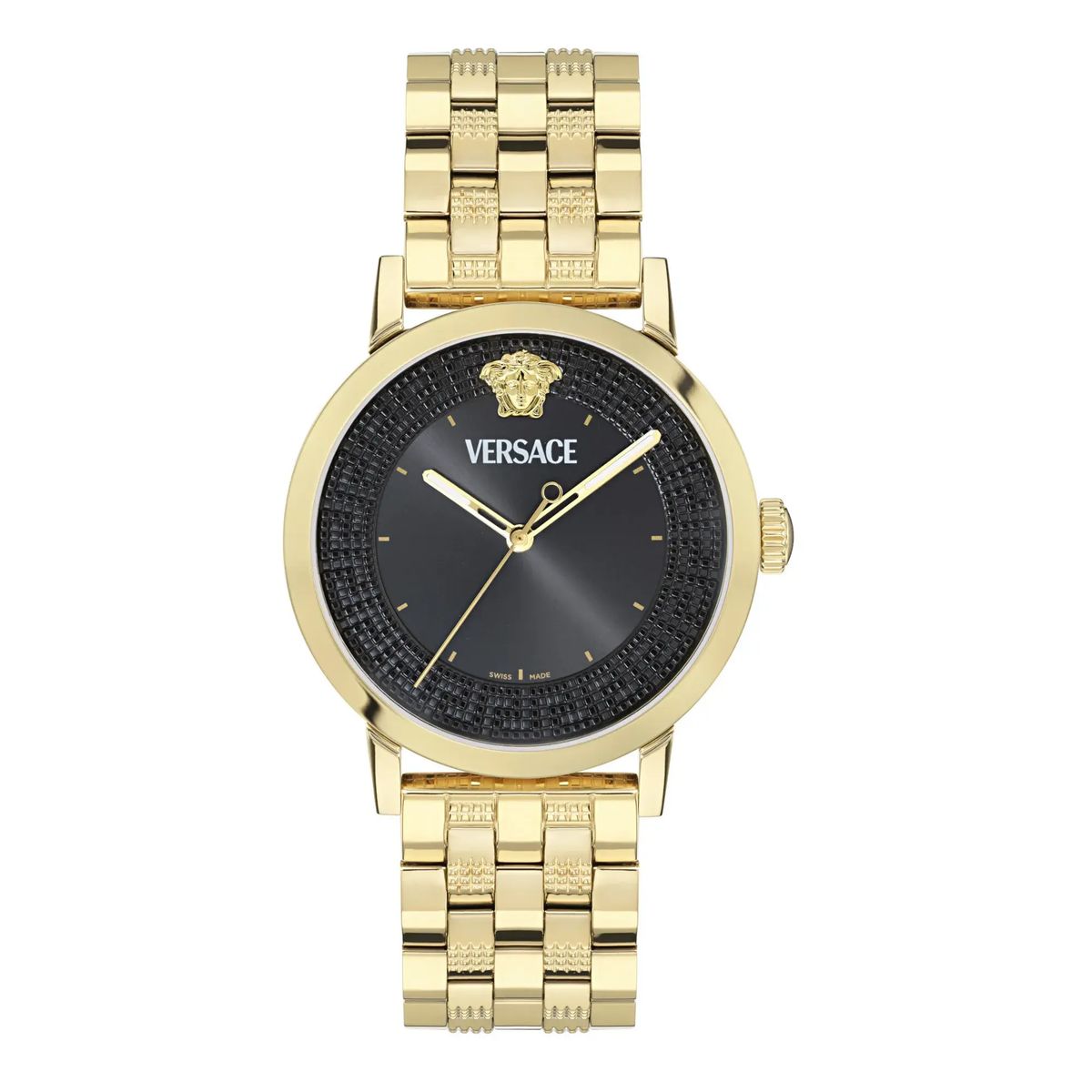 Elegante Versace Albireo Goldfarbene Uhr