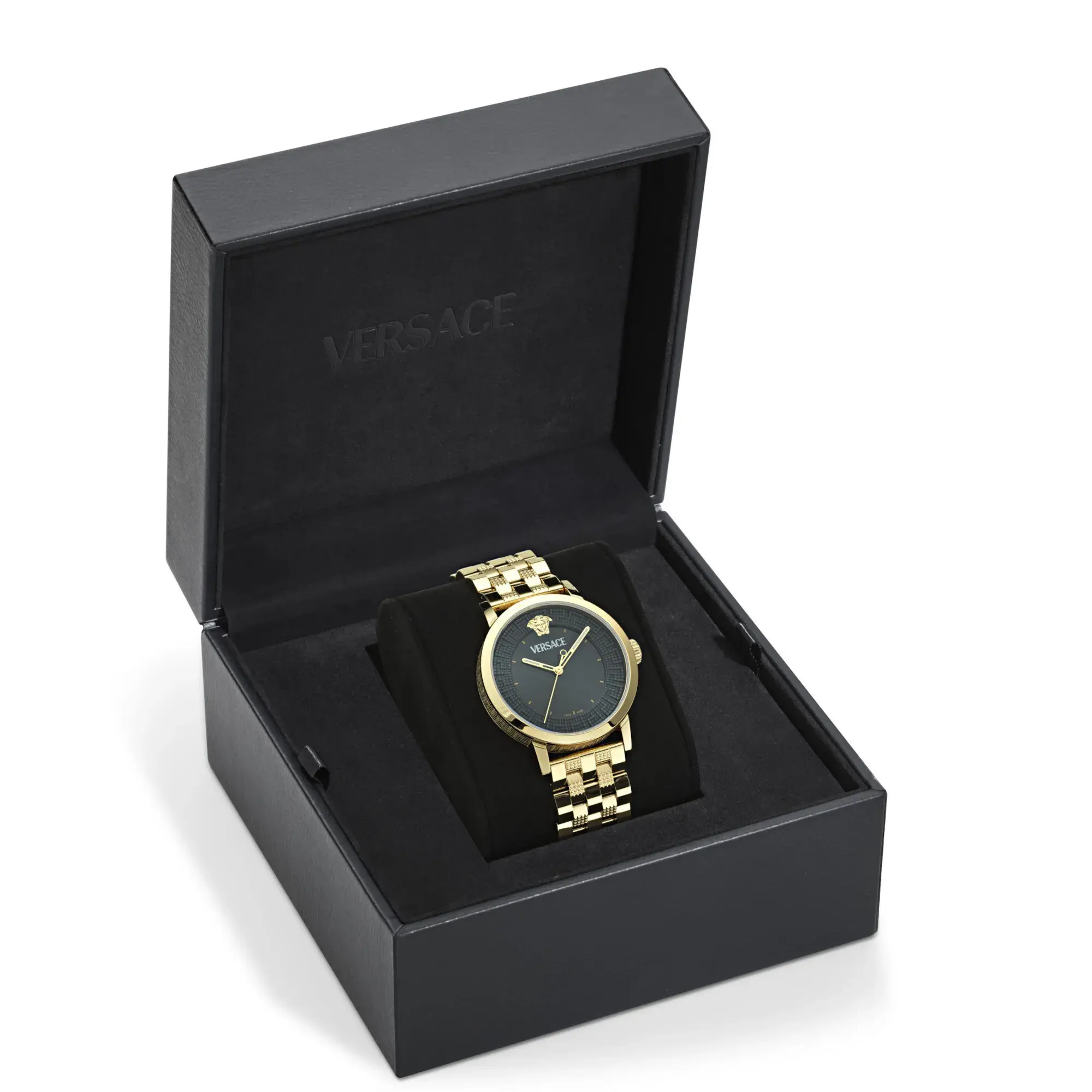 Elegante Versace Albireo Goldfarbene Uhr