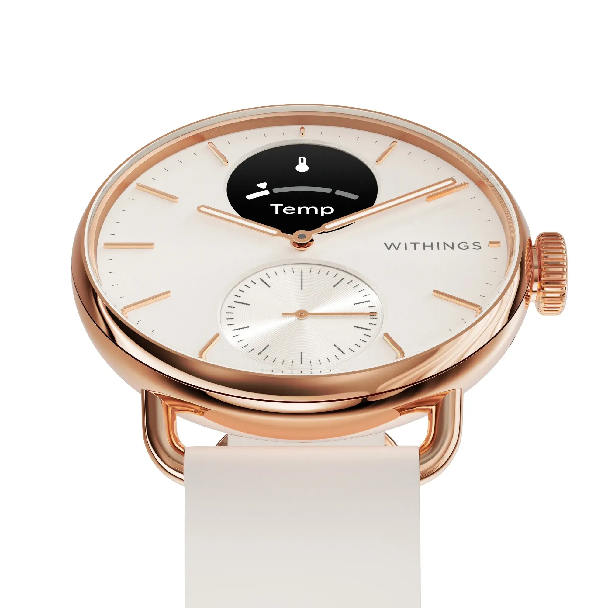 Hybride Smartwatch mit Temperaturmessung