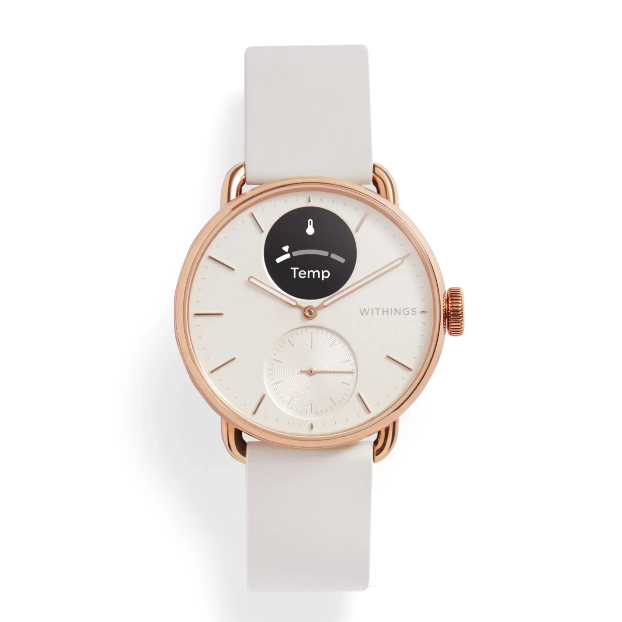 Hybride Smartwatch mit Temperaturmessung