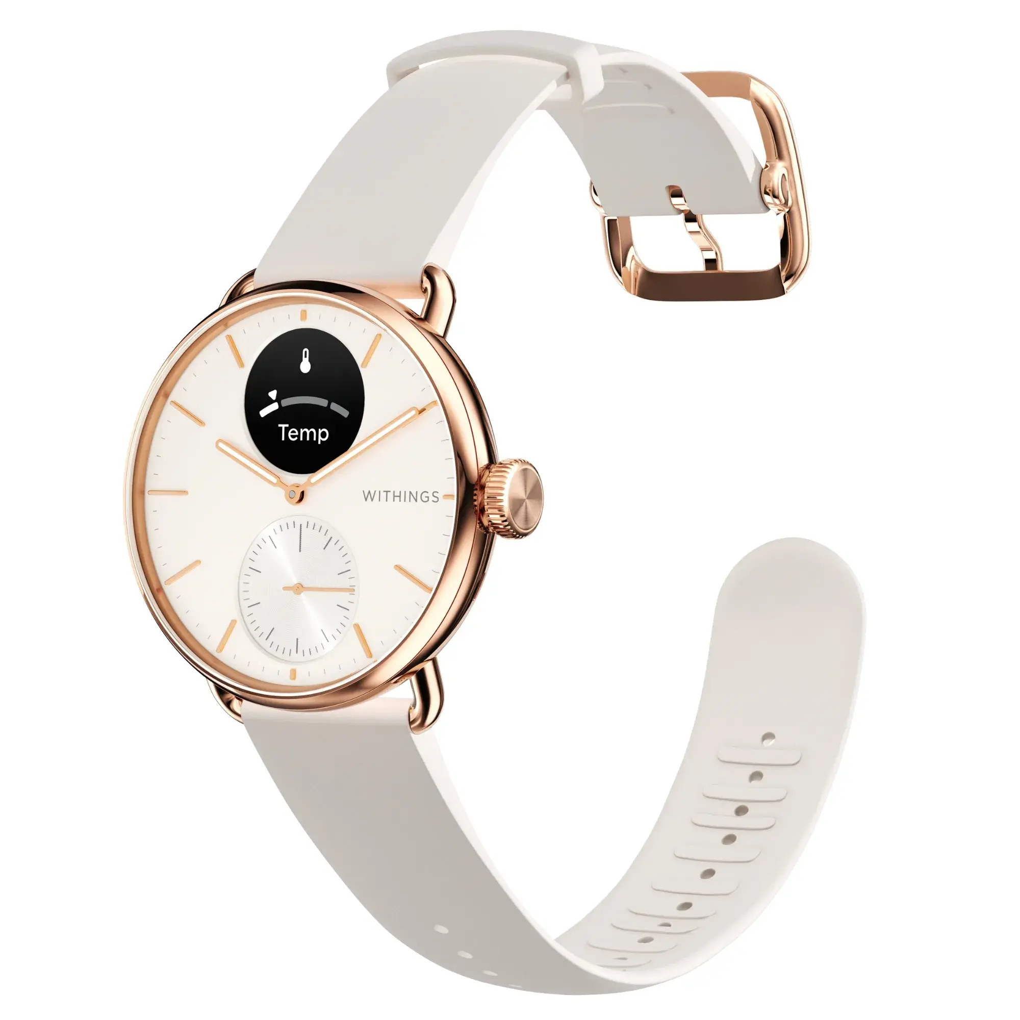 Hybride Smartwatch mit Temperaturmessung