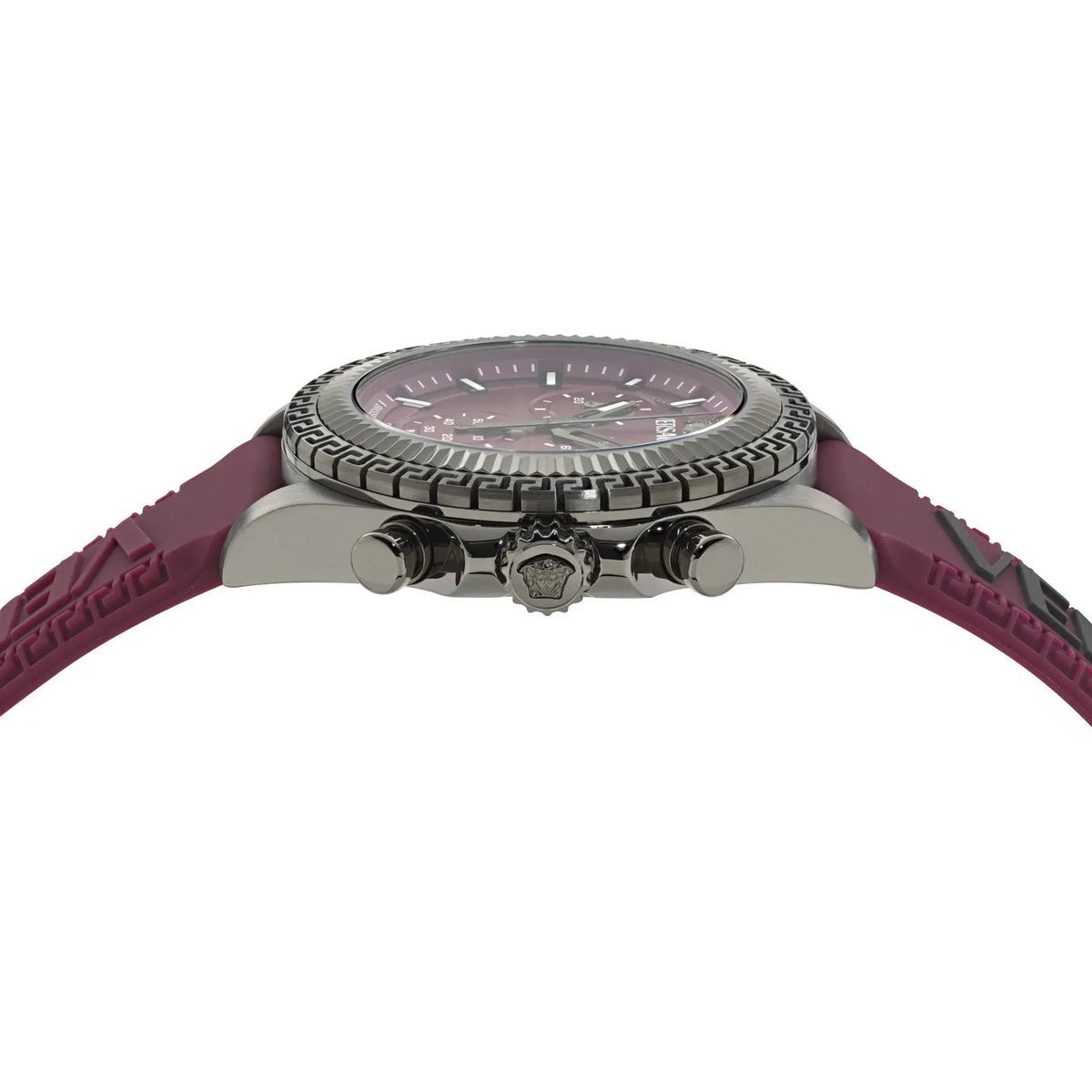 Bordeauxfarbene Versace Fornax Chronographenuhr