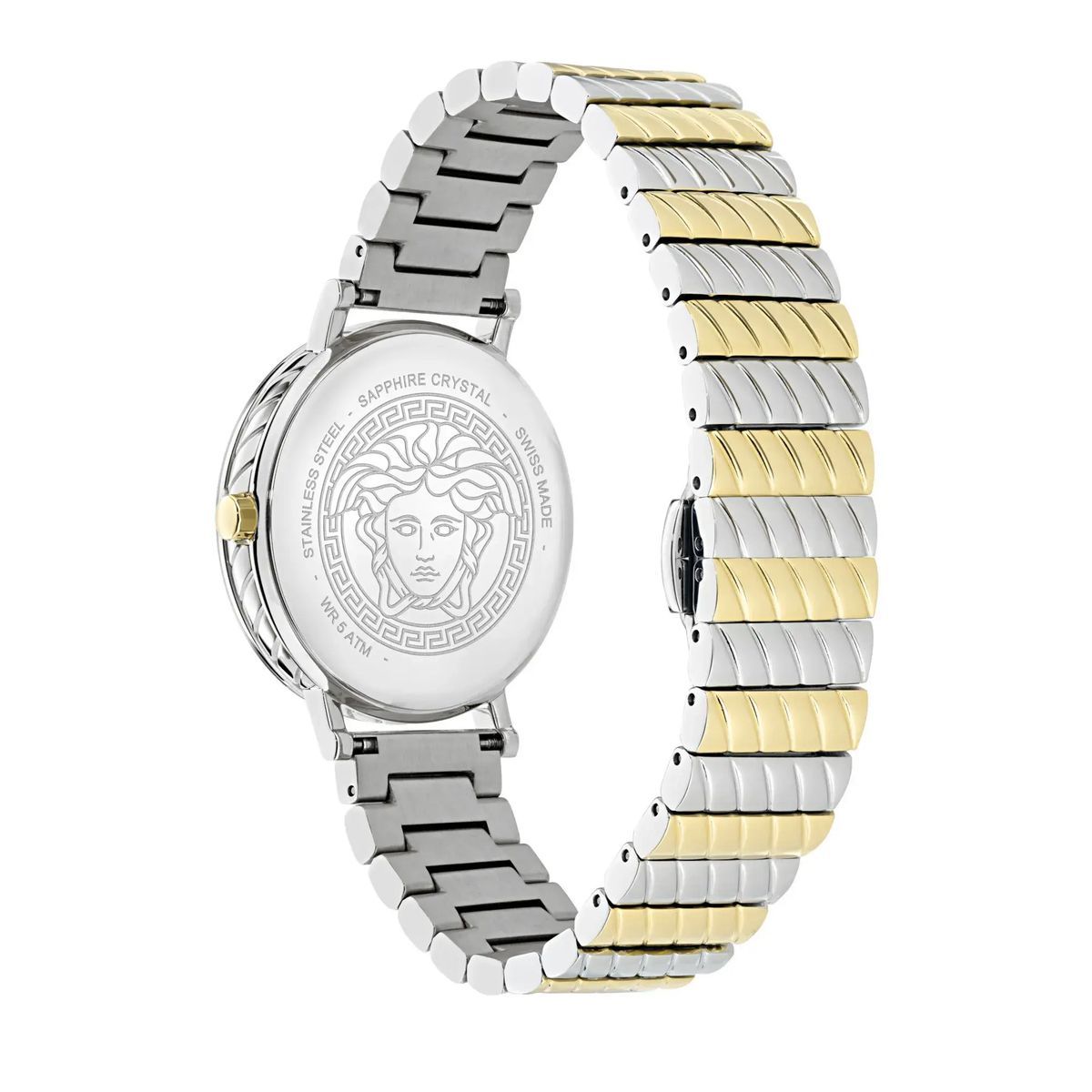 Elegante Zweifarbige Armbanduhr