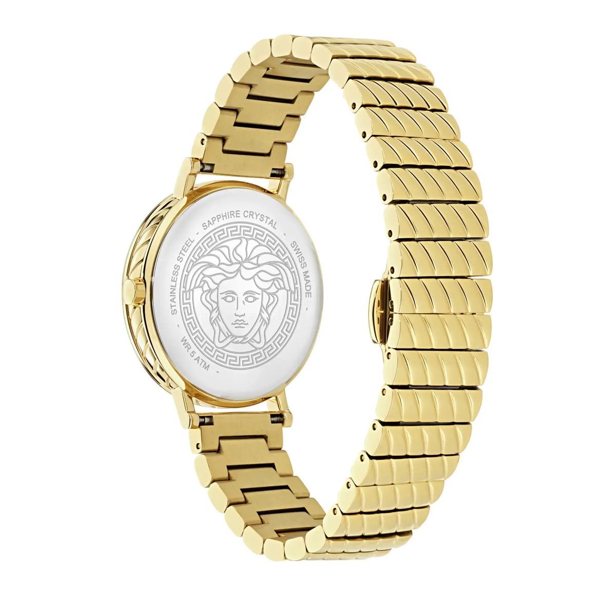 Elegante goldfarbene Uhr Swiss Made