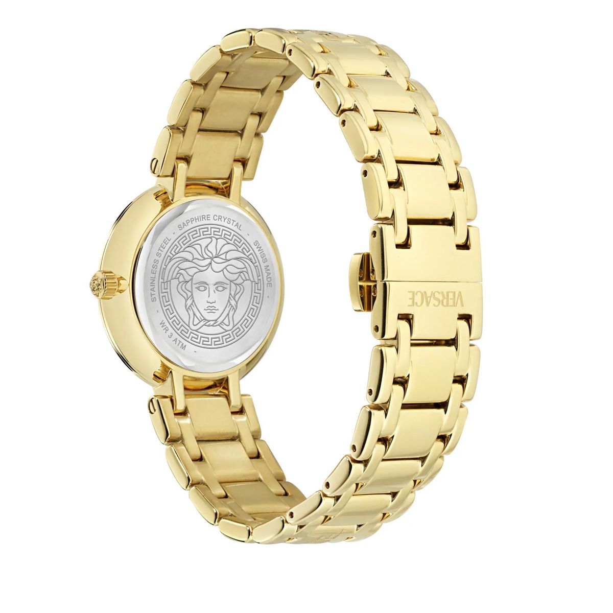 Elegante goldfarbene Analoguhr