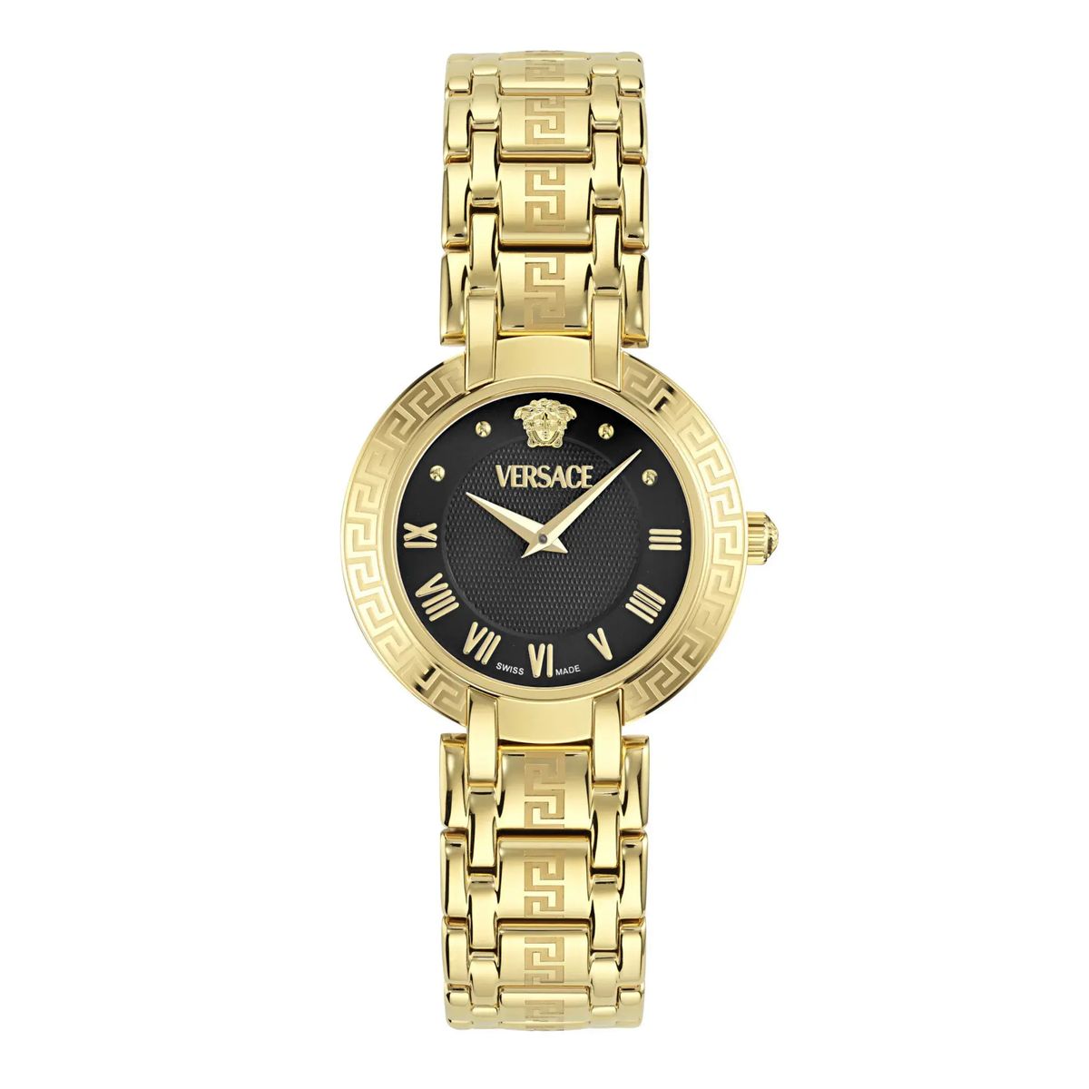 Elegante goldfarbene Analoguhr