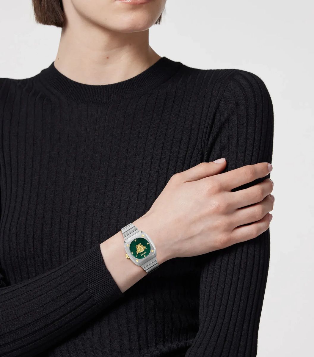 Versace Medusa Antares Uhr mit grünem Zifferblatt
