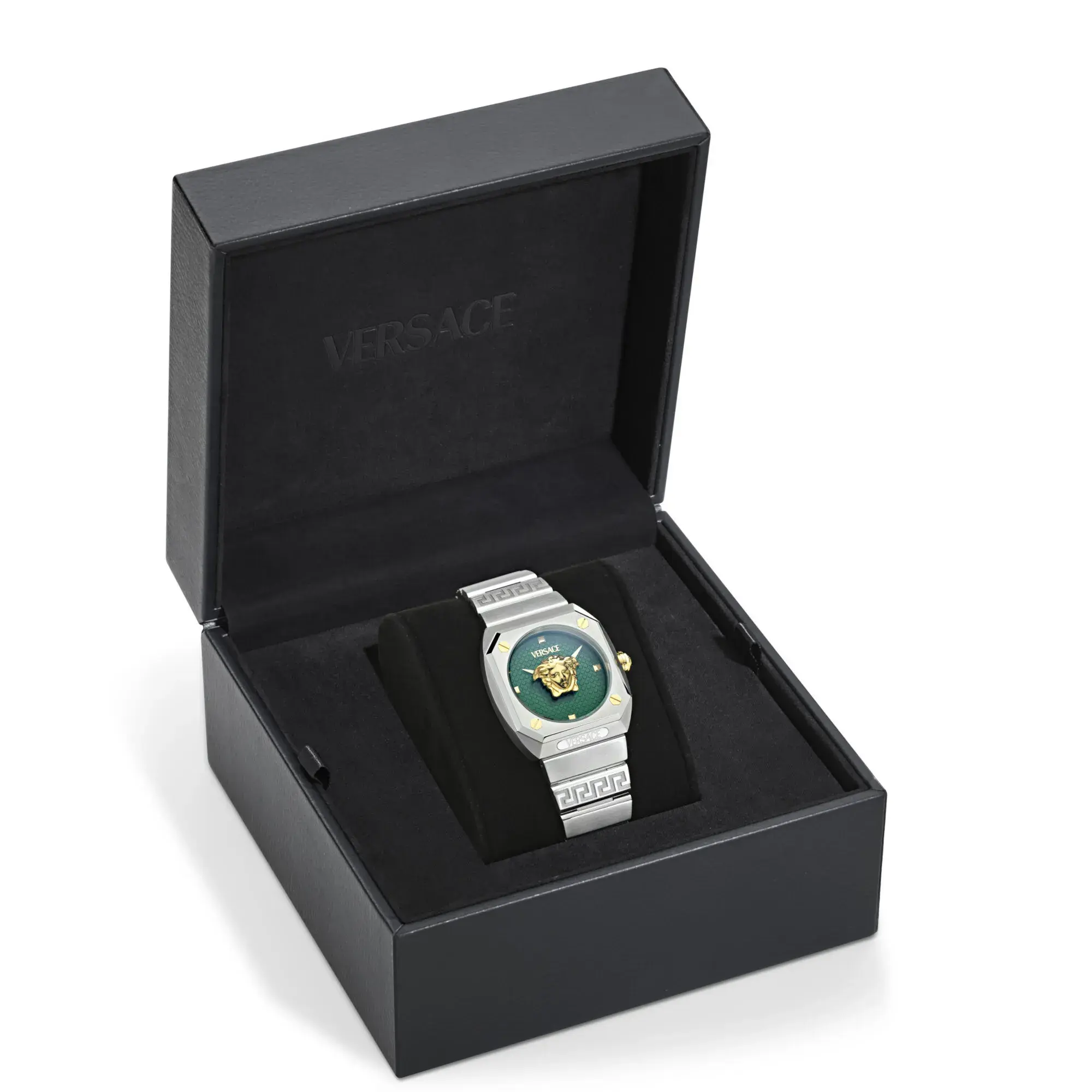 Versace Medusa Antares Uhr mit grünem Zifferblatt