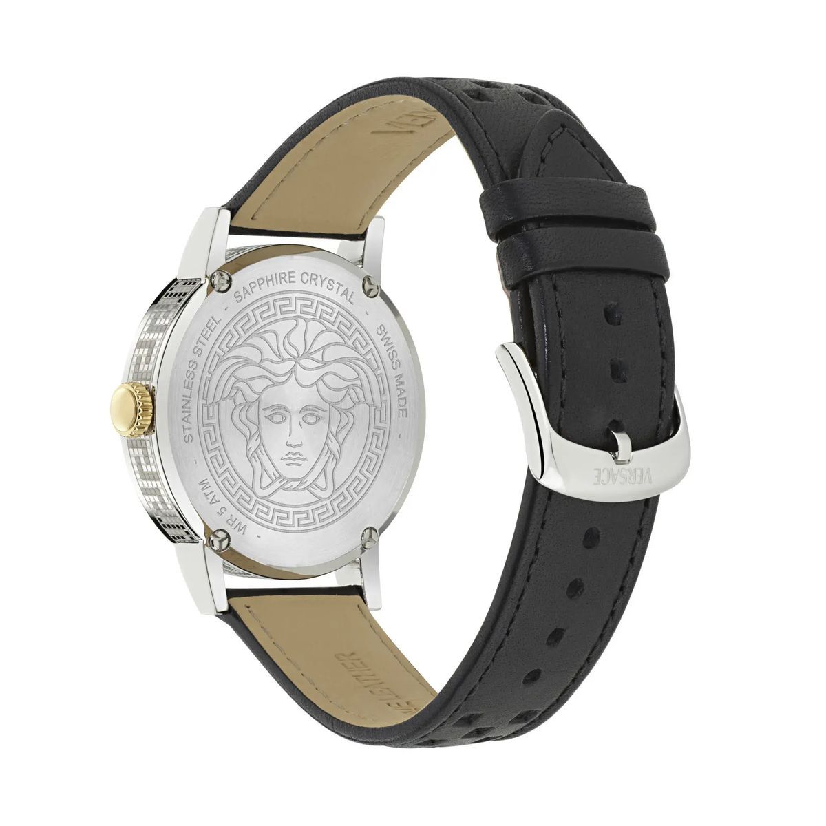 Elegante analoge Uhr mit Lederarmband