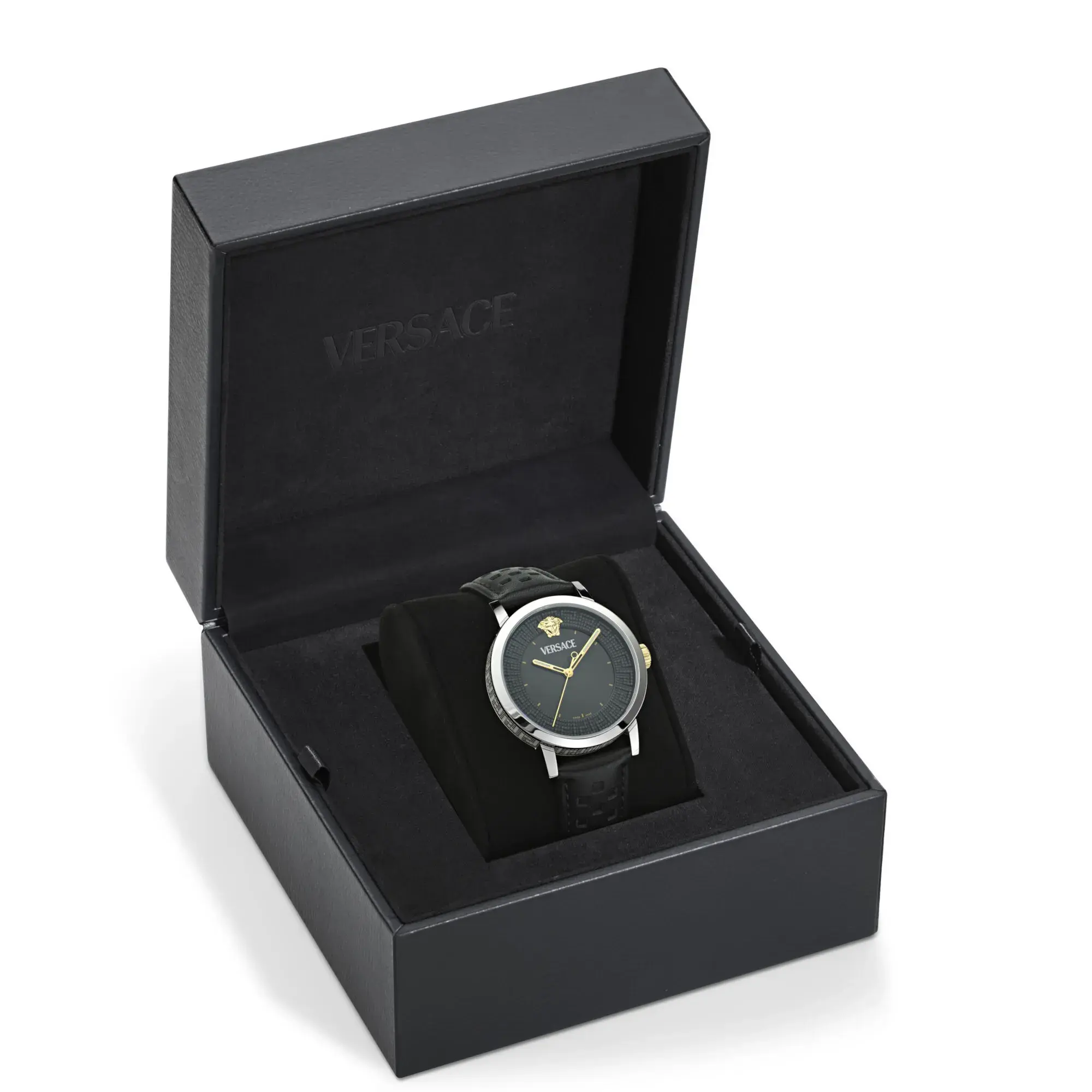 Elegante analoge Uhr mit Lederarmband