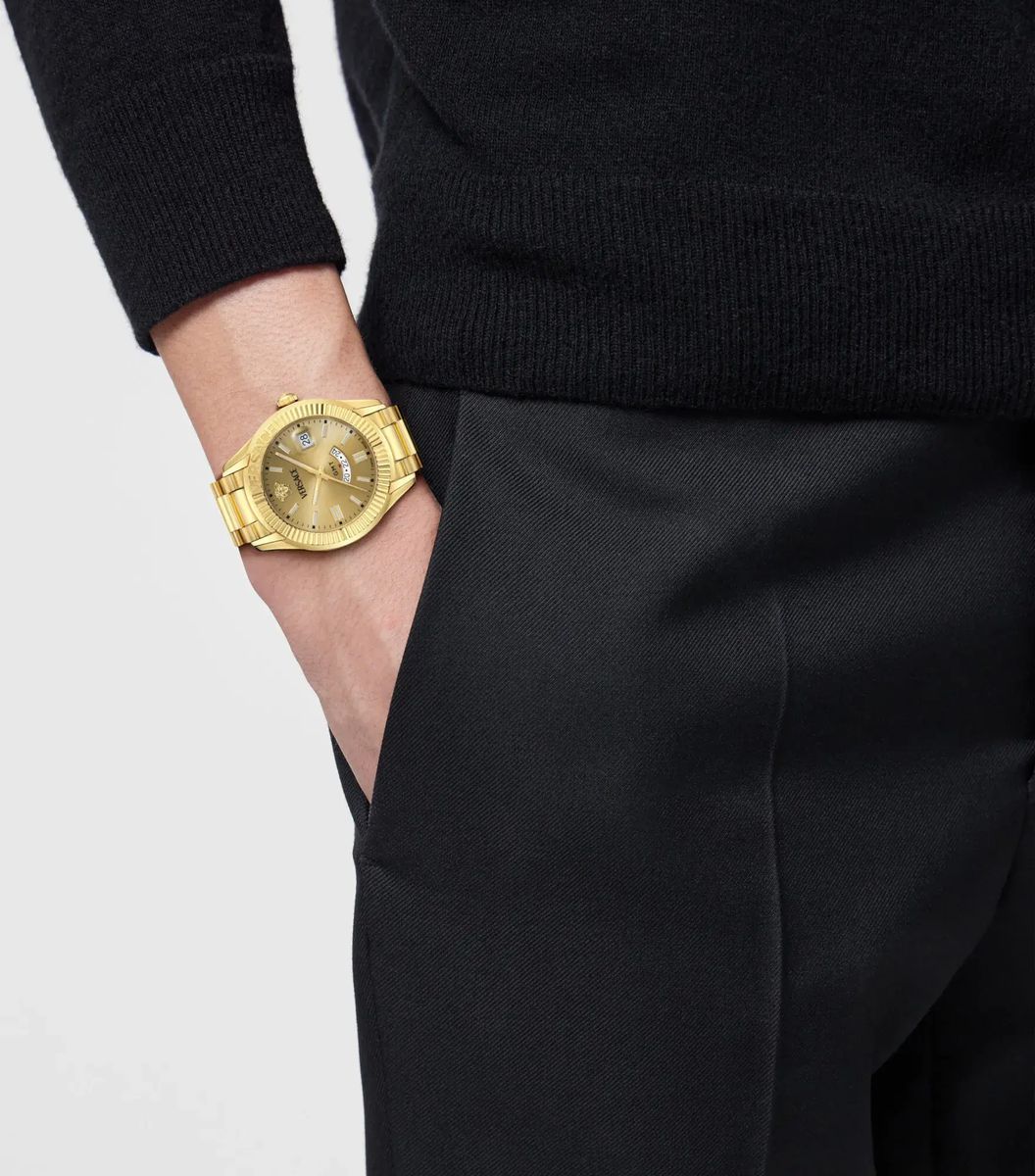 Versace Apodis Goldfarbene Quarzuhr