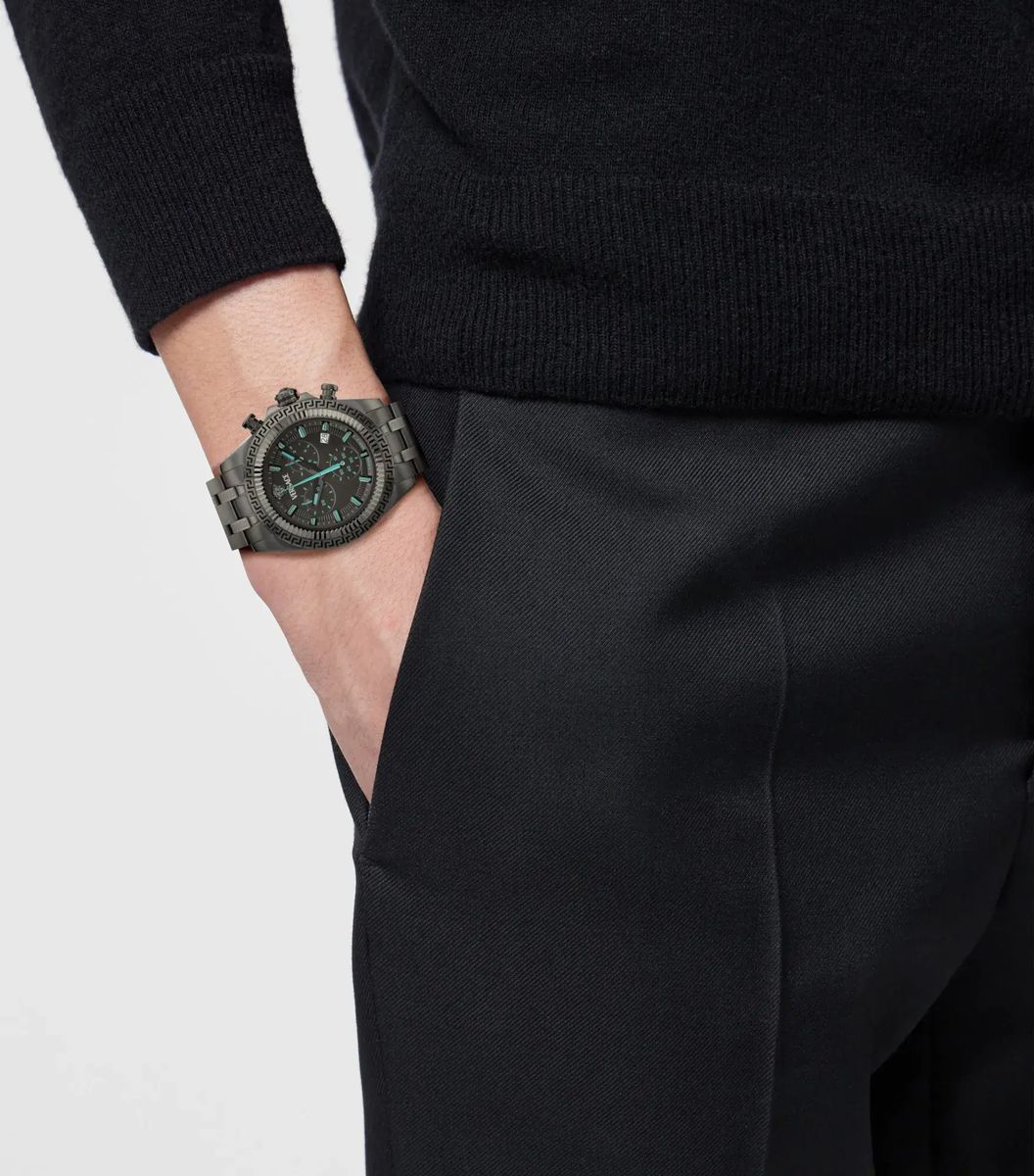 Versace Fornax Graue Chronographenuhr