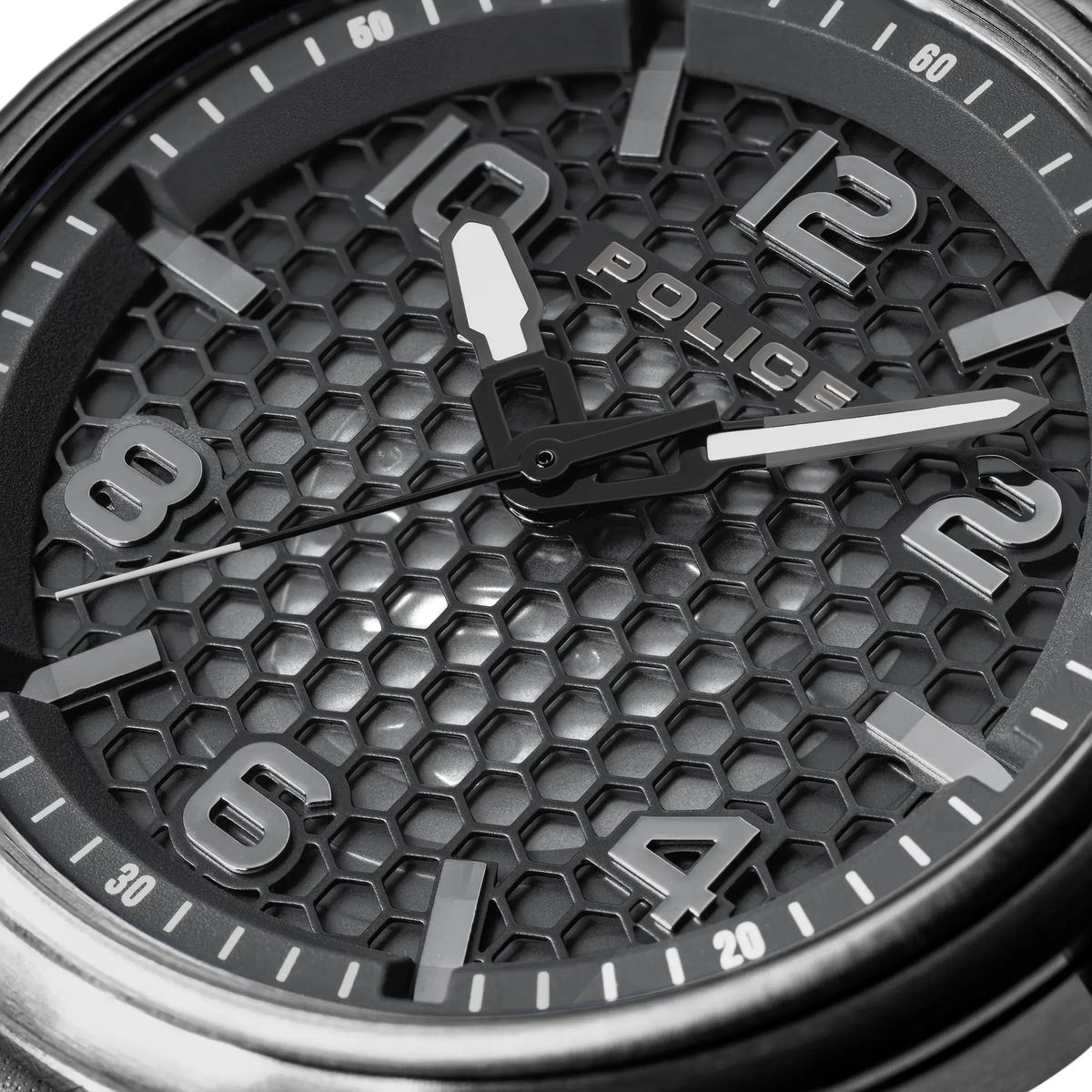 Herren Quarzuhr Protector Graues Leder