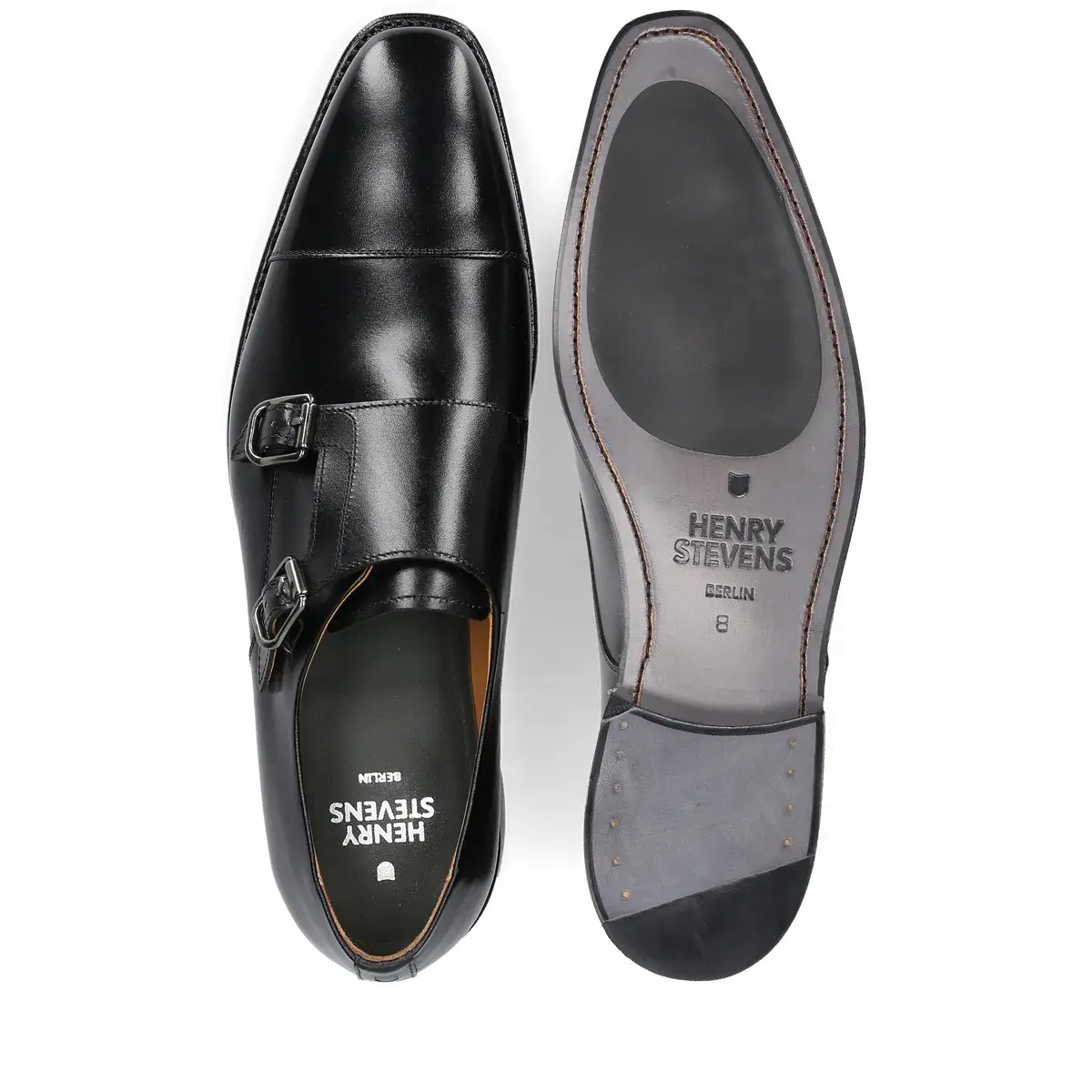 Elegante Doppel-Monkstrap-Schuhe aus Leder