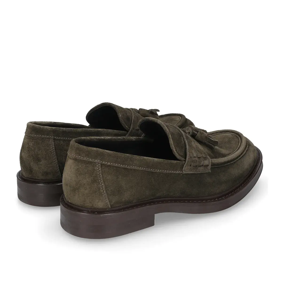 Olivgrüner Tassel Loafer