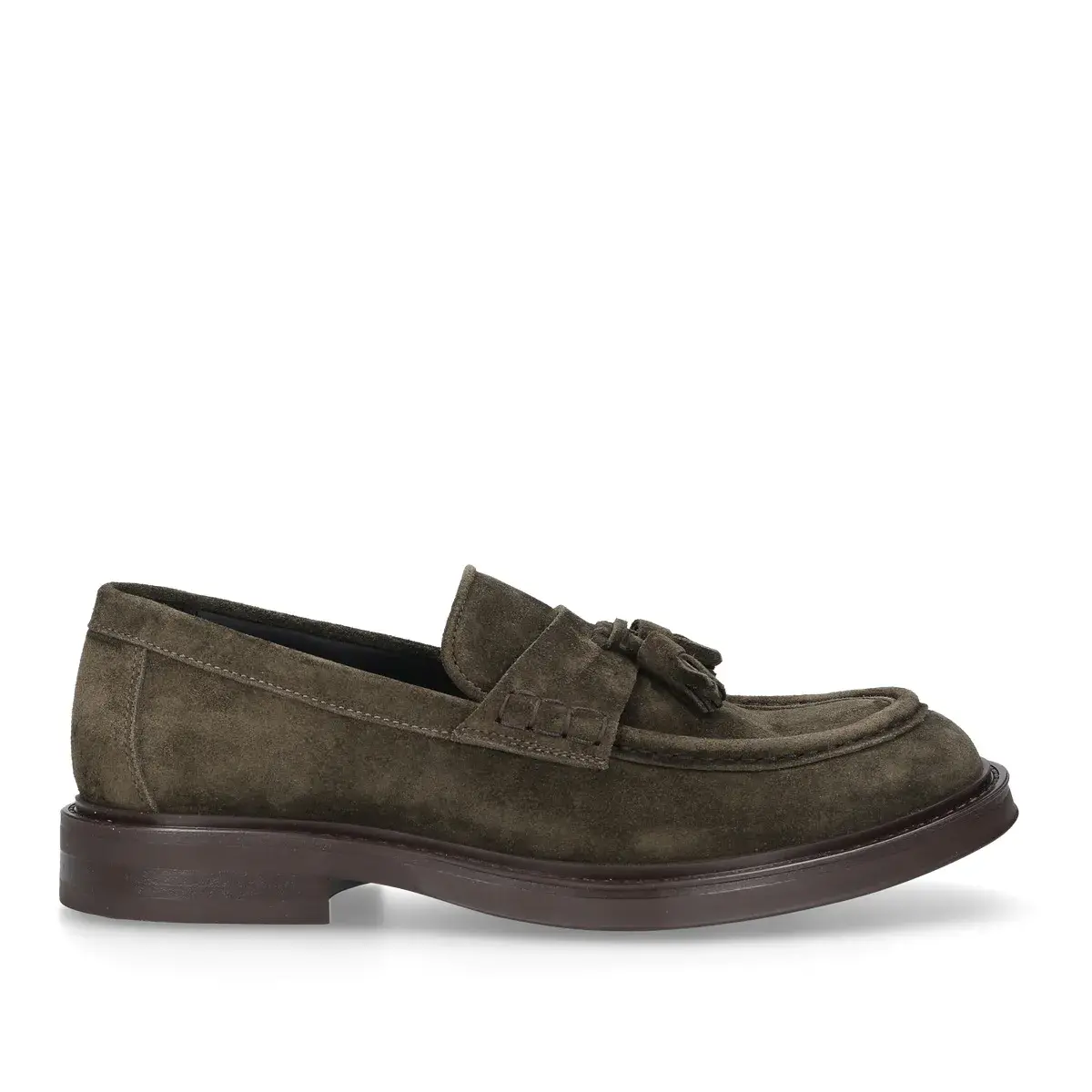 Olivgrüner Tassel Loafer