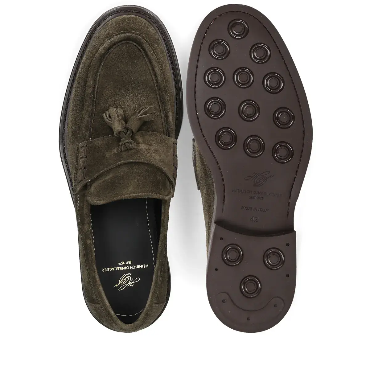 Olivgrüner Tassel Loafer