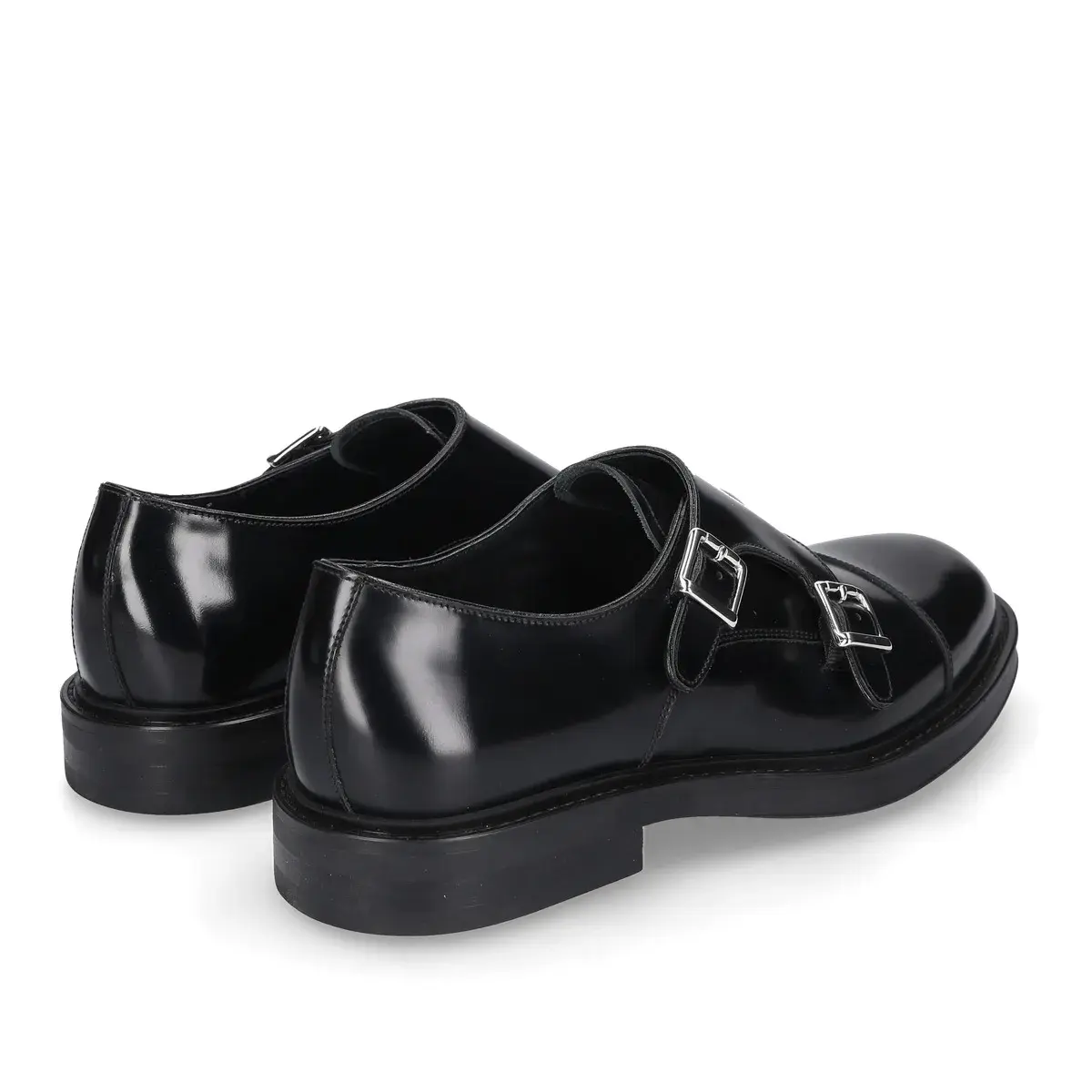 Elegante Doppel-Monk-Schuhe aus Leder