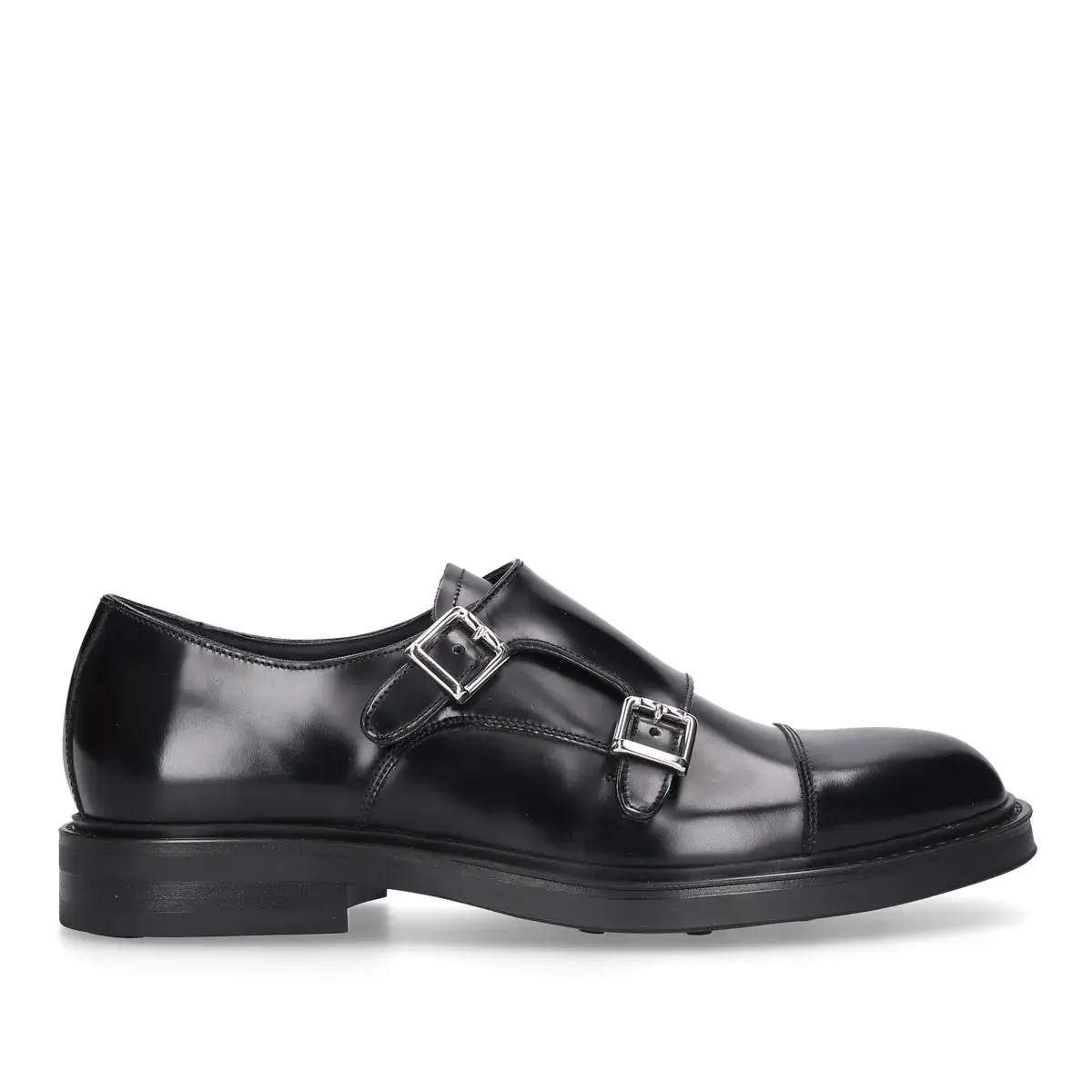 Elegante Doppel-Monk-Schuhe aus Leder