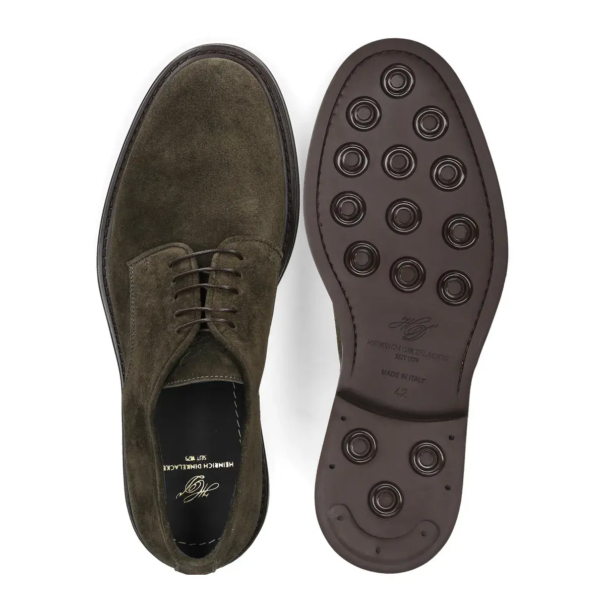 Klassische Derby Schuhe aus Wildleder