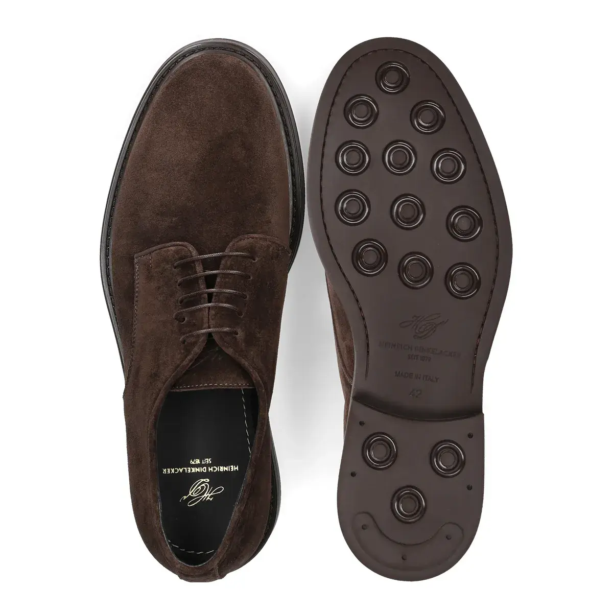 Derby Schnürschuhe aus Wildleder