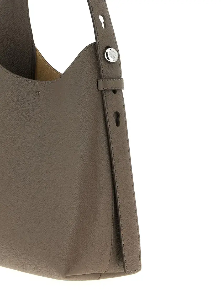 Elegante Hobo Schultertasche aus Leder