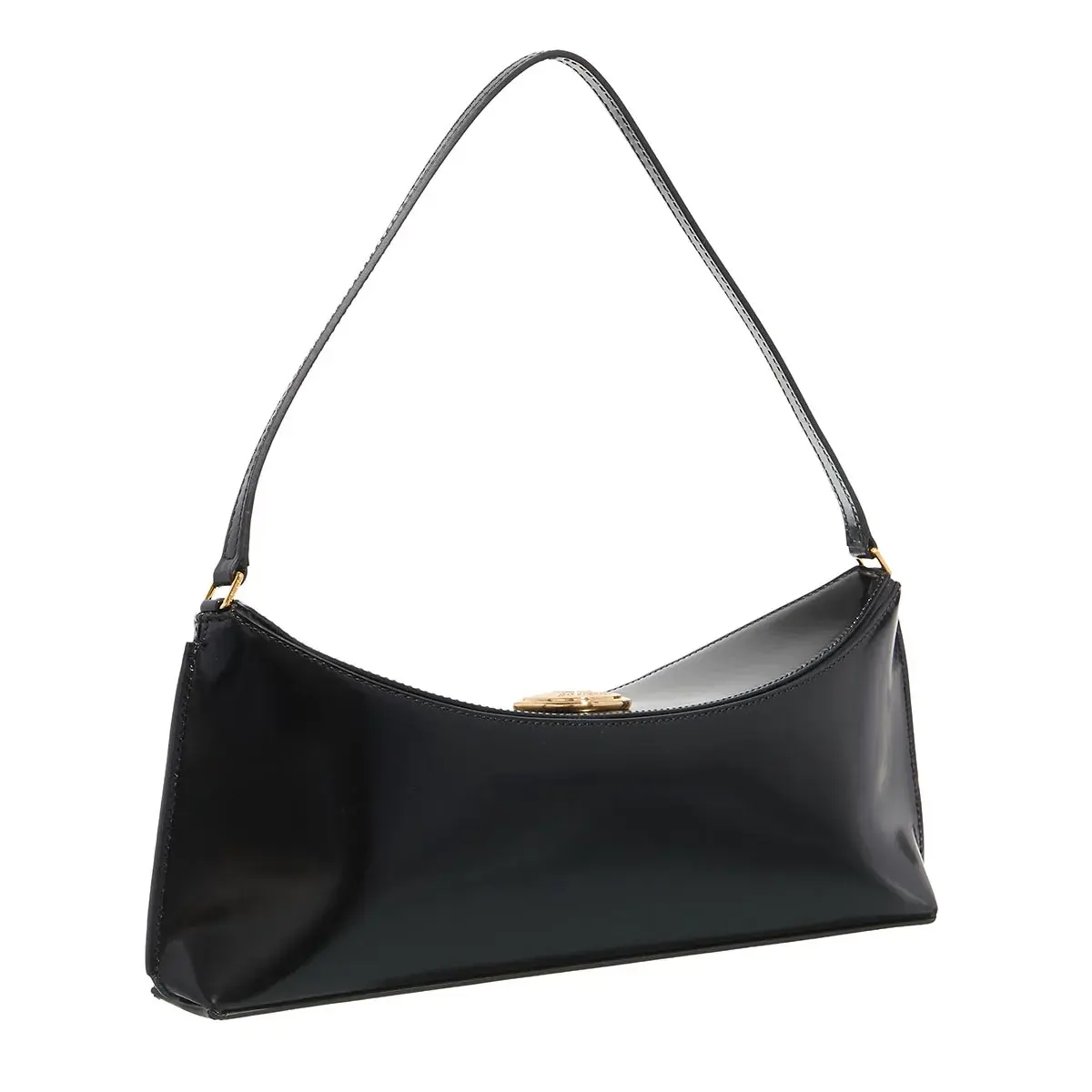 Elegante Schultertasche aus Lackleder