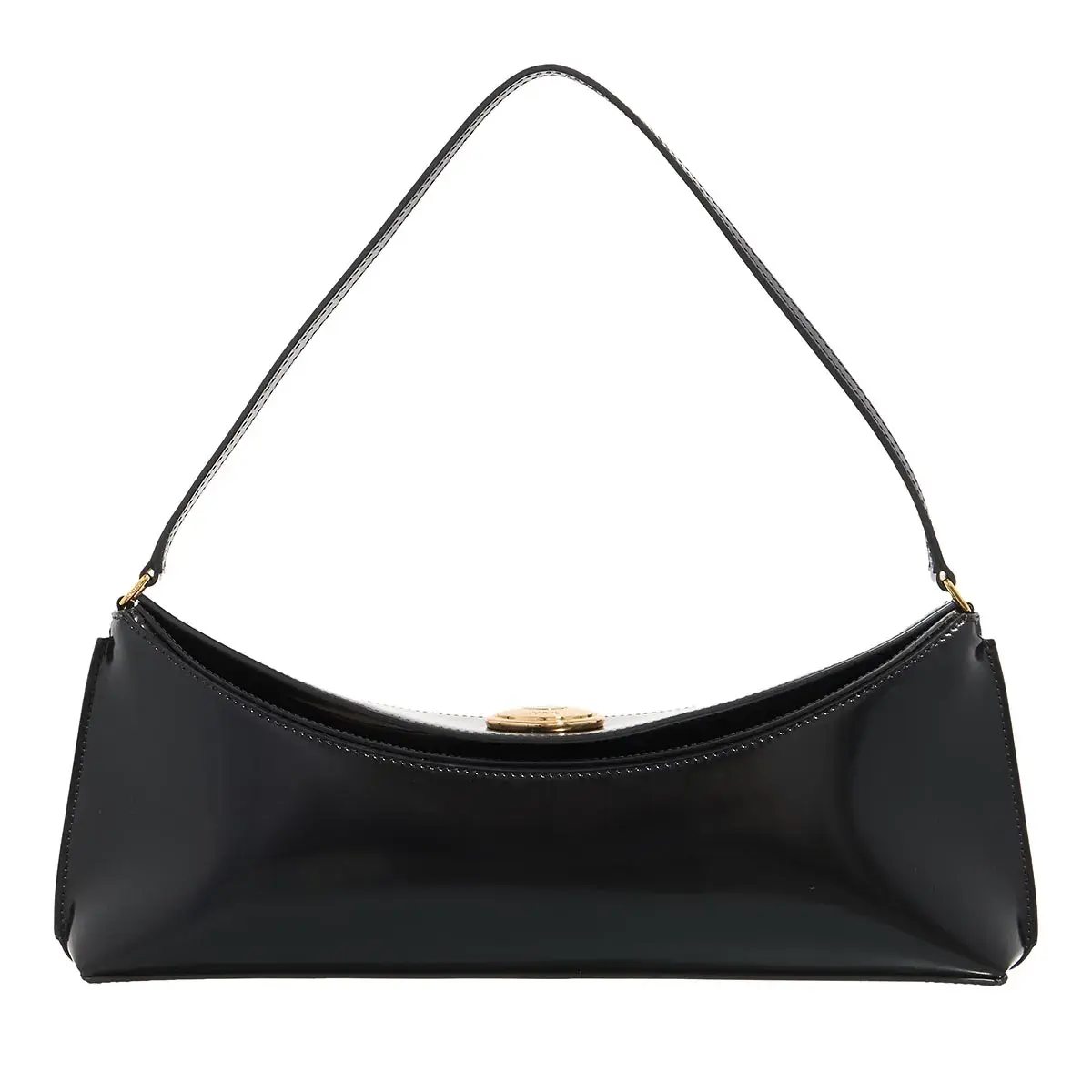 Elegante Schultertasche aus Lackleder