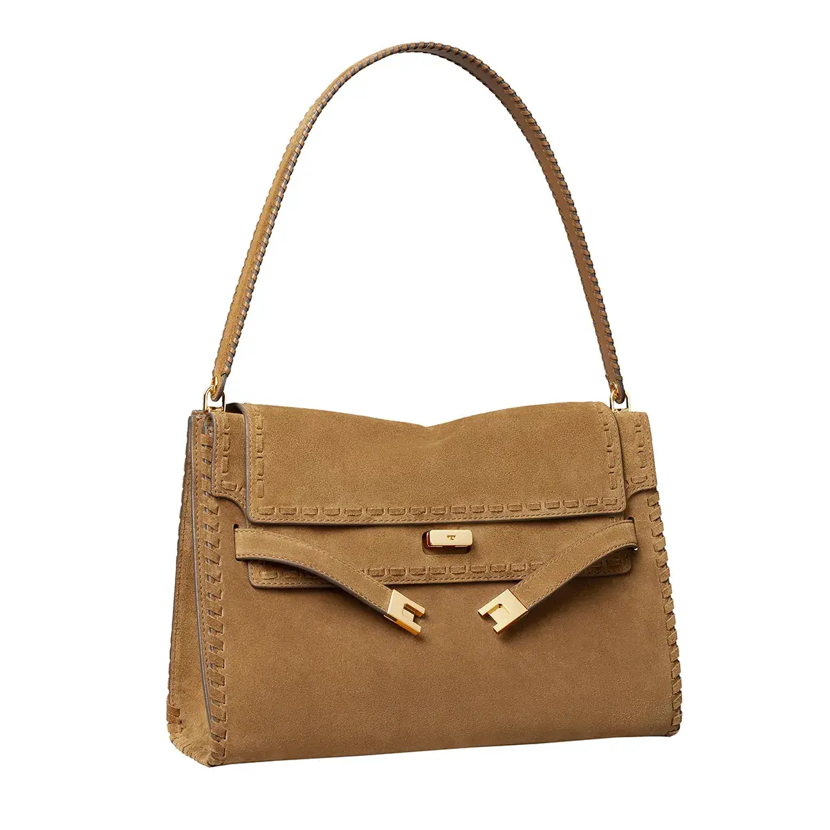 Lee Radziwill Wildleder Schultertasche