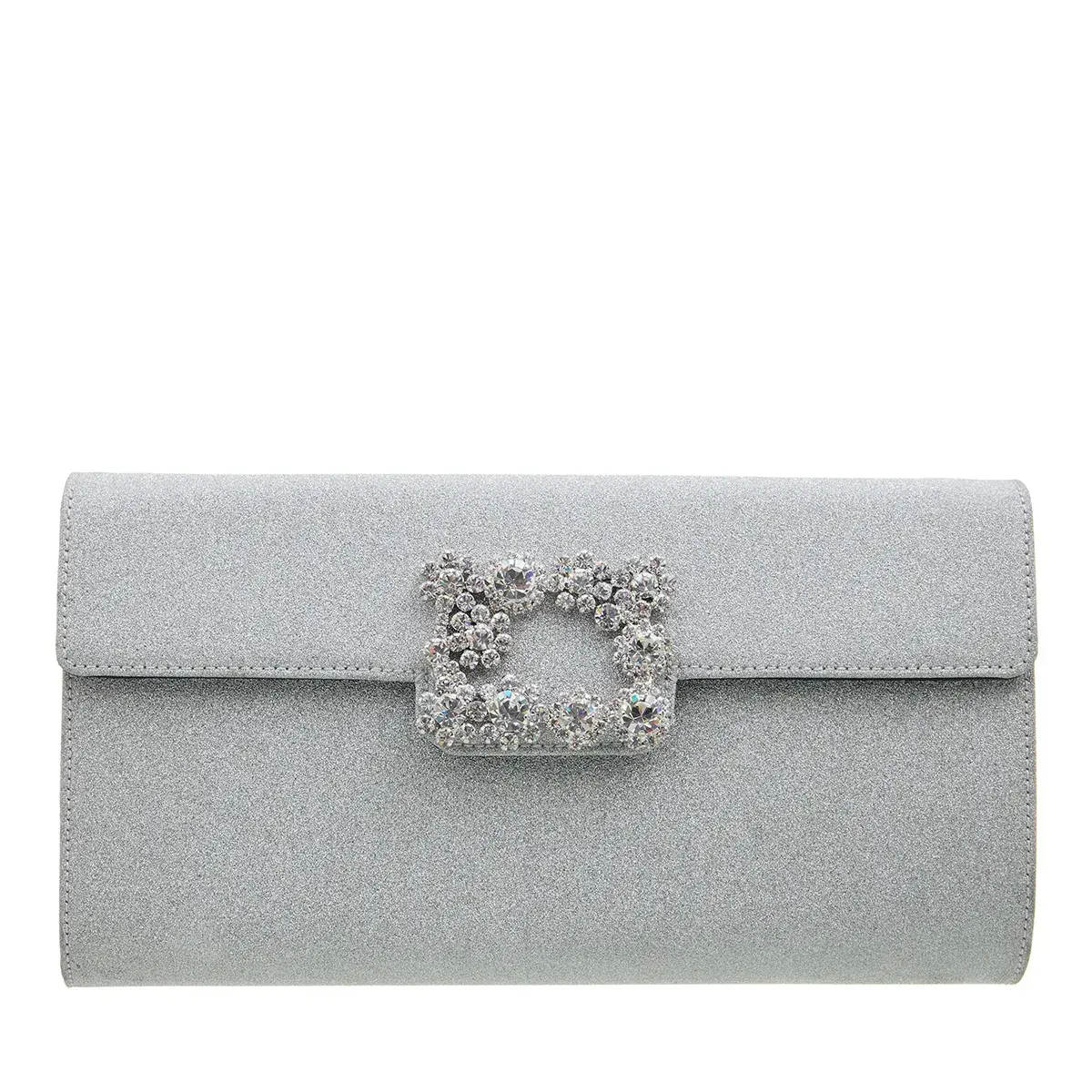 Glitzernde Stoff Abend Clutch mit Schnalle
