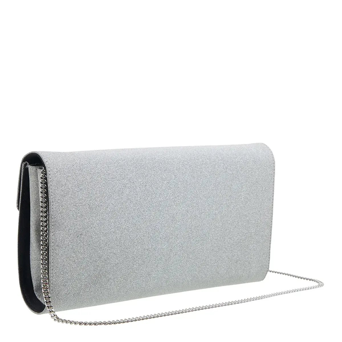 Glitzernde Stoff Abend Clutch mit Schnalle